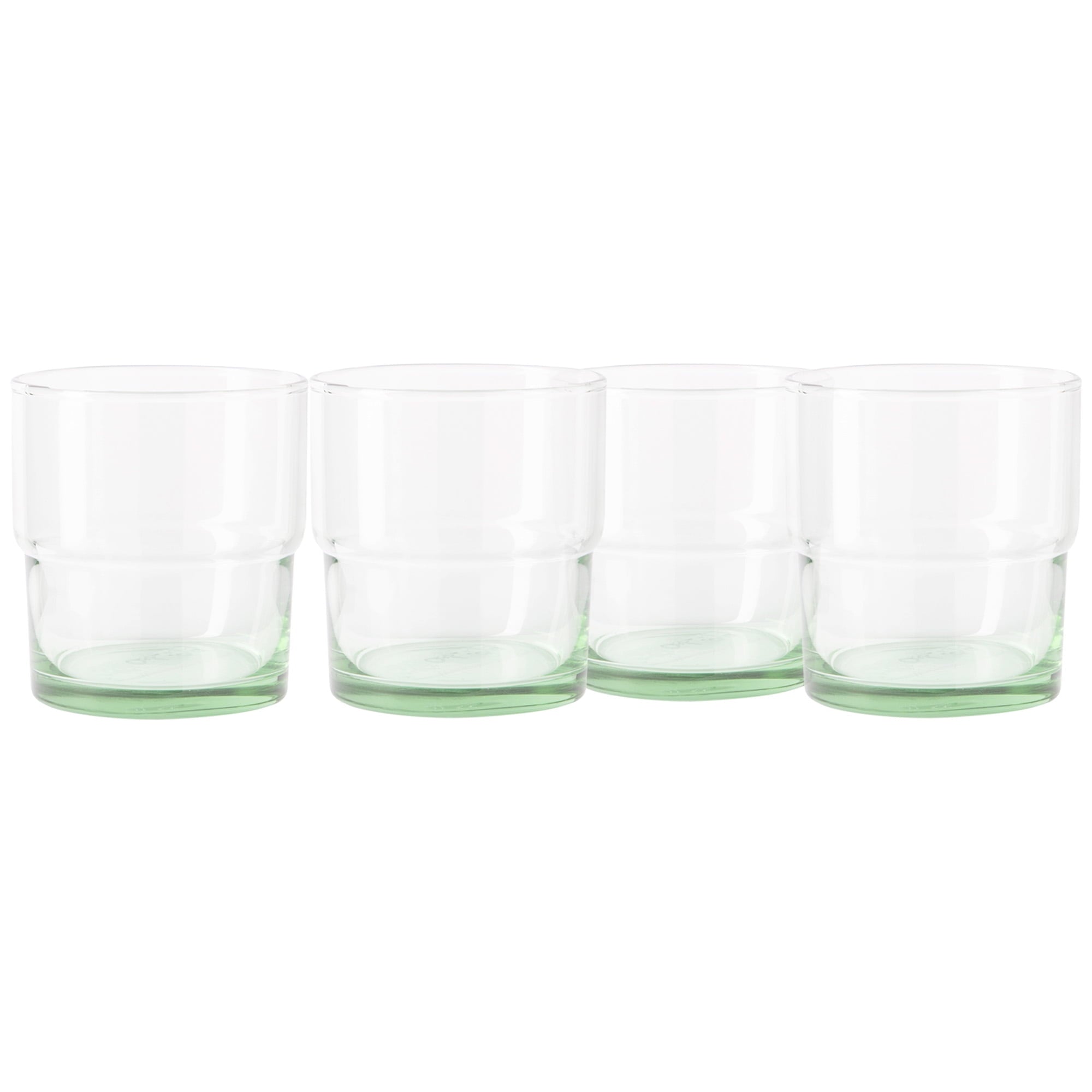 Better Homes &amp; Gardens Recycled Green Glassware, Glass, 4 Pack, 10 oz