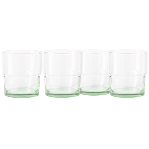 Better Homes &amp; Gardens Recycled Green Glassware, Glass, 4 Pack, 10 oz