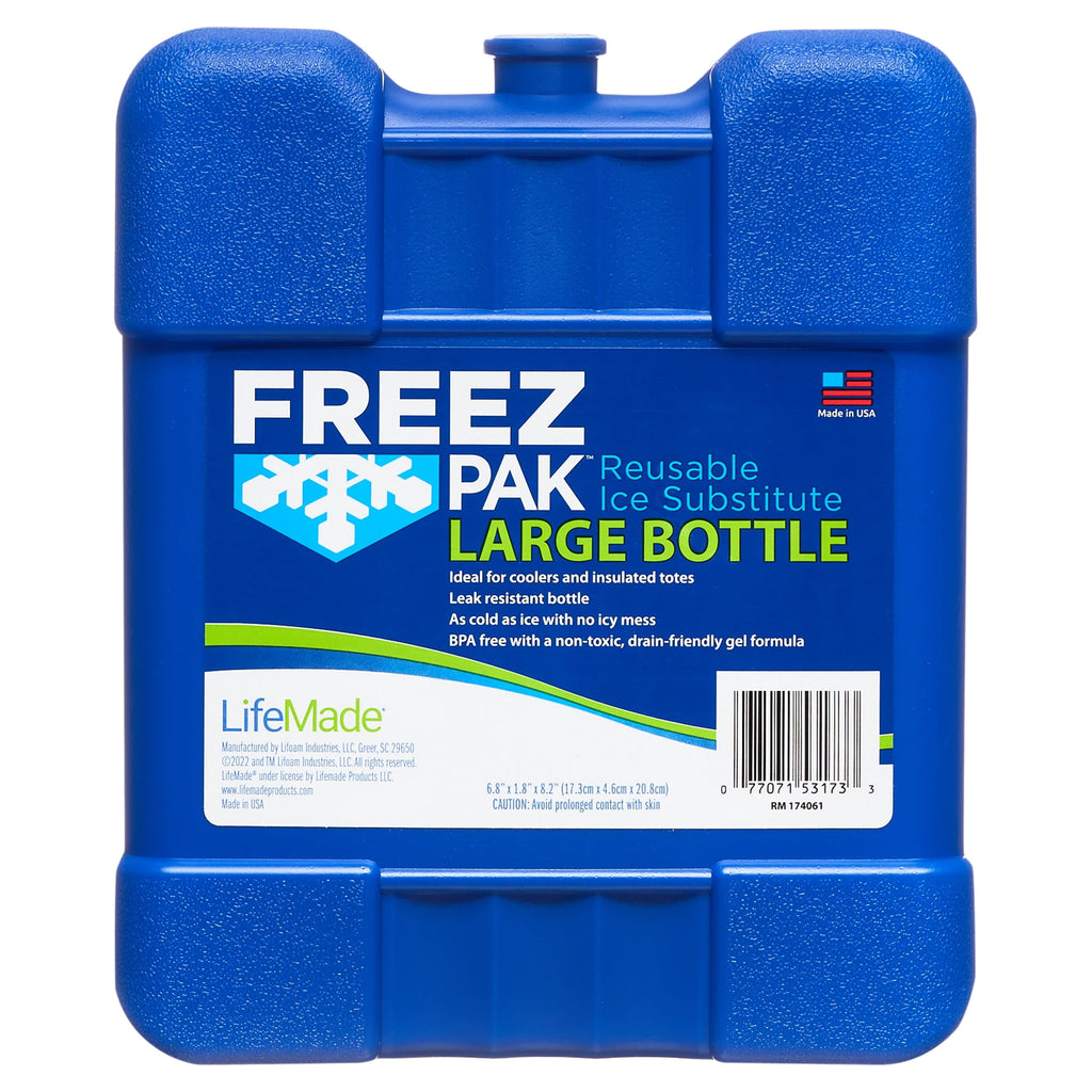 48 QT Laguna Hard-Sided Ice Chest Cooler, Aqua, 1 Count and Freez Pak Large Ice Pack, 1 Count