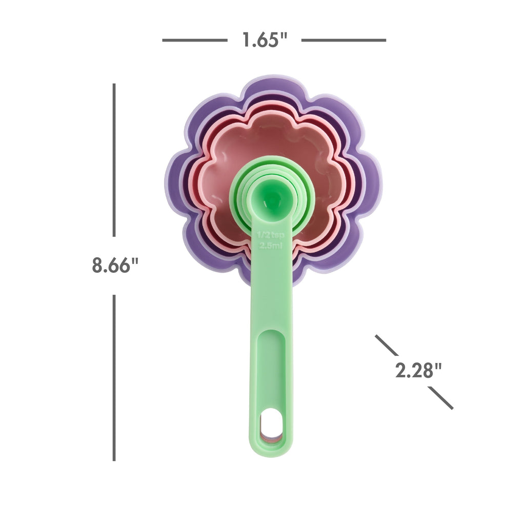 Way To Celebrate 10-Piece Baking Tool Set, Green, Pink, and Purple