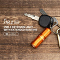 I1R 2 Pro Eos 180 Lumens EDC Rechargeable Keychain Flashlight. (Capsule Orange)
