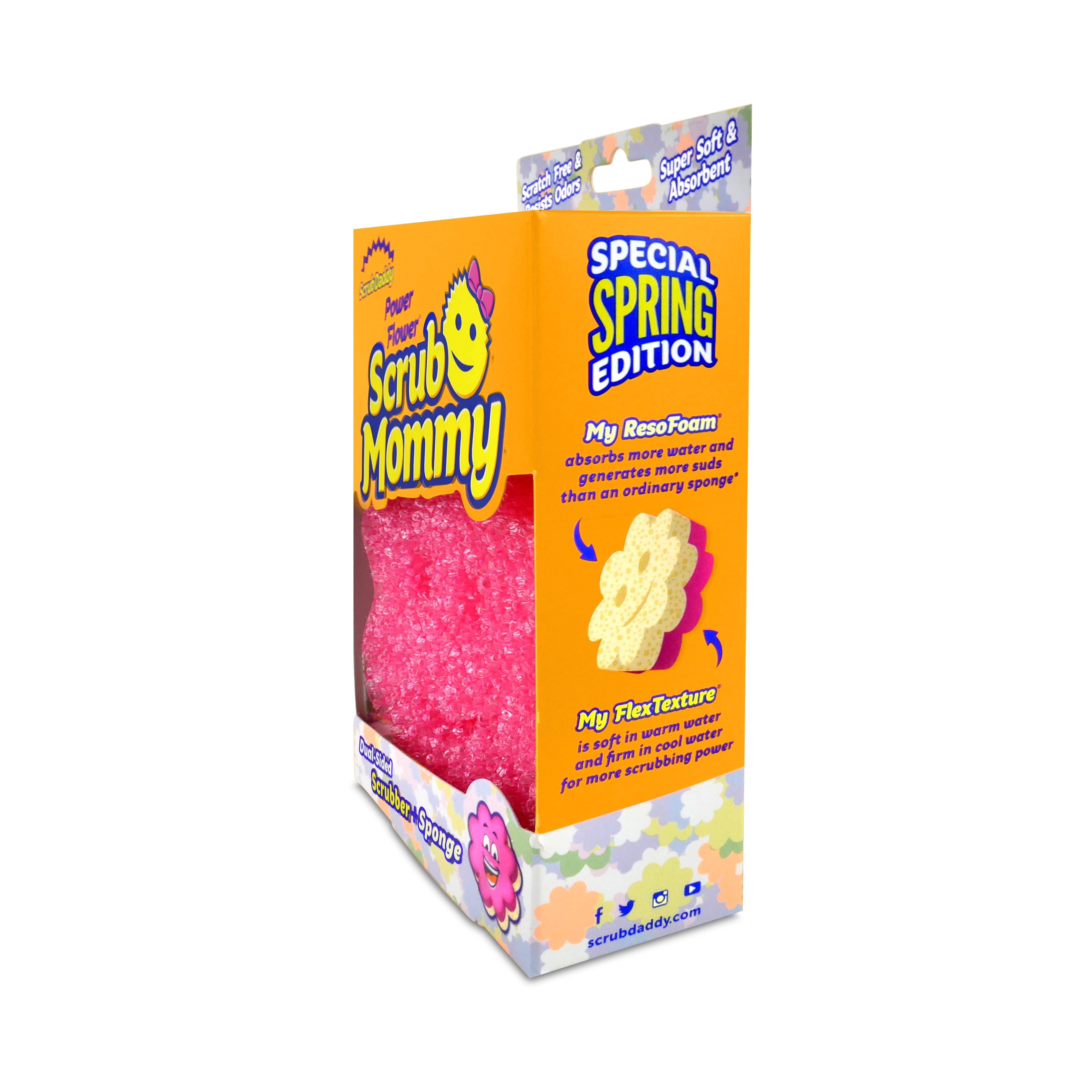 Scrub Mommy Power Flower Non-Scratch Cleaning Sponge