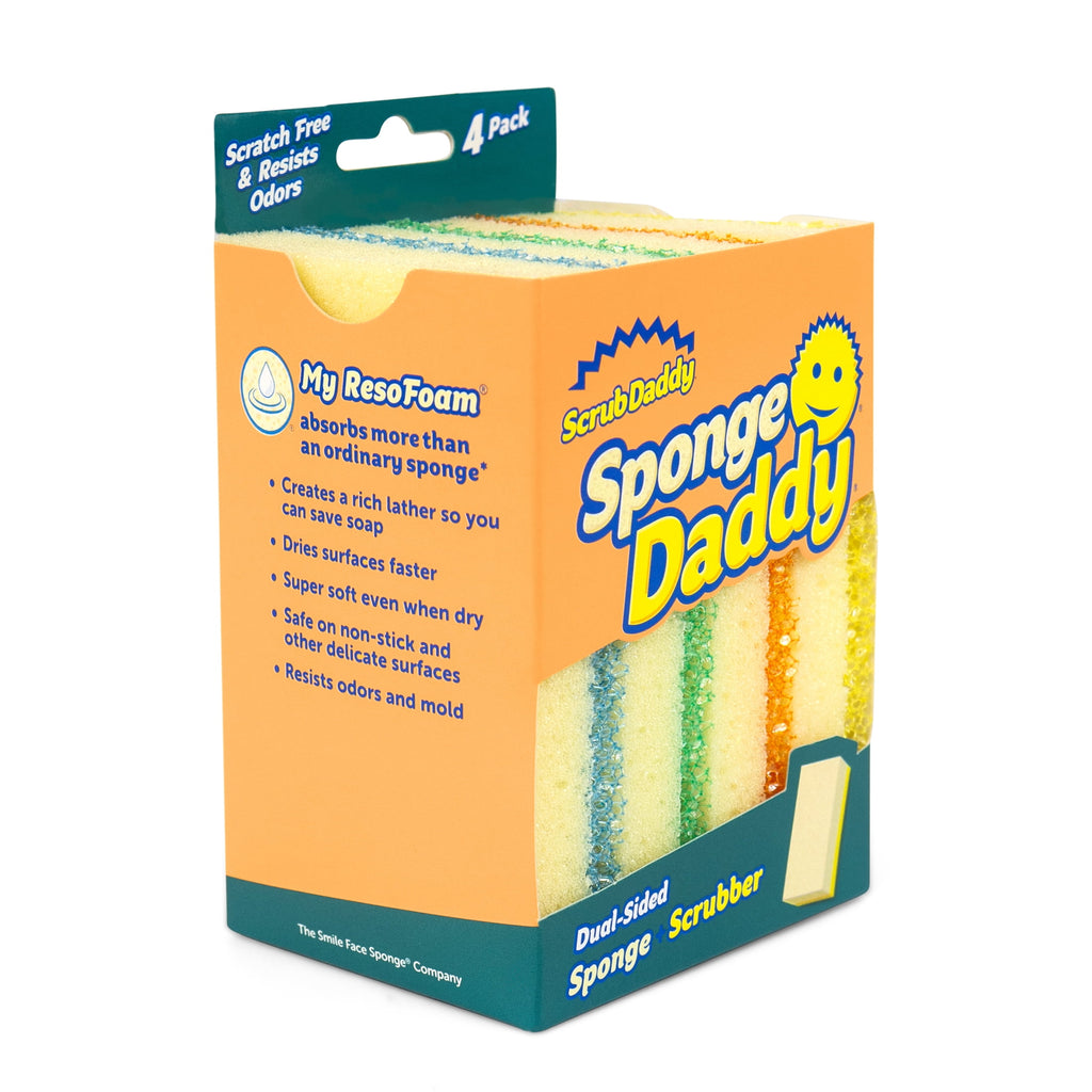 Sponge Daddy Non-Scratch Sponges, 4 Count