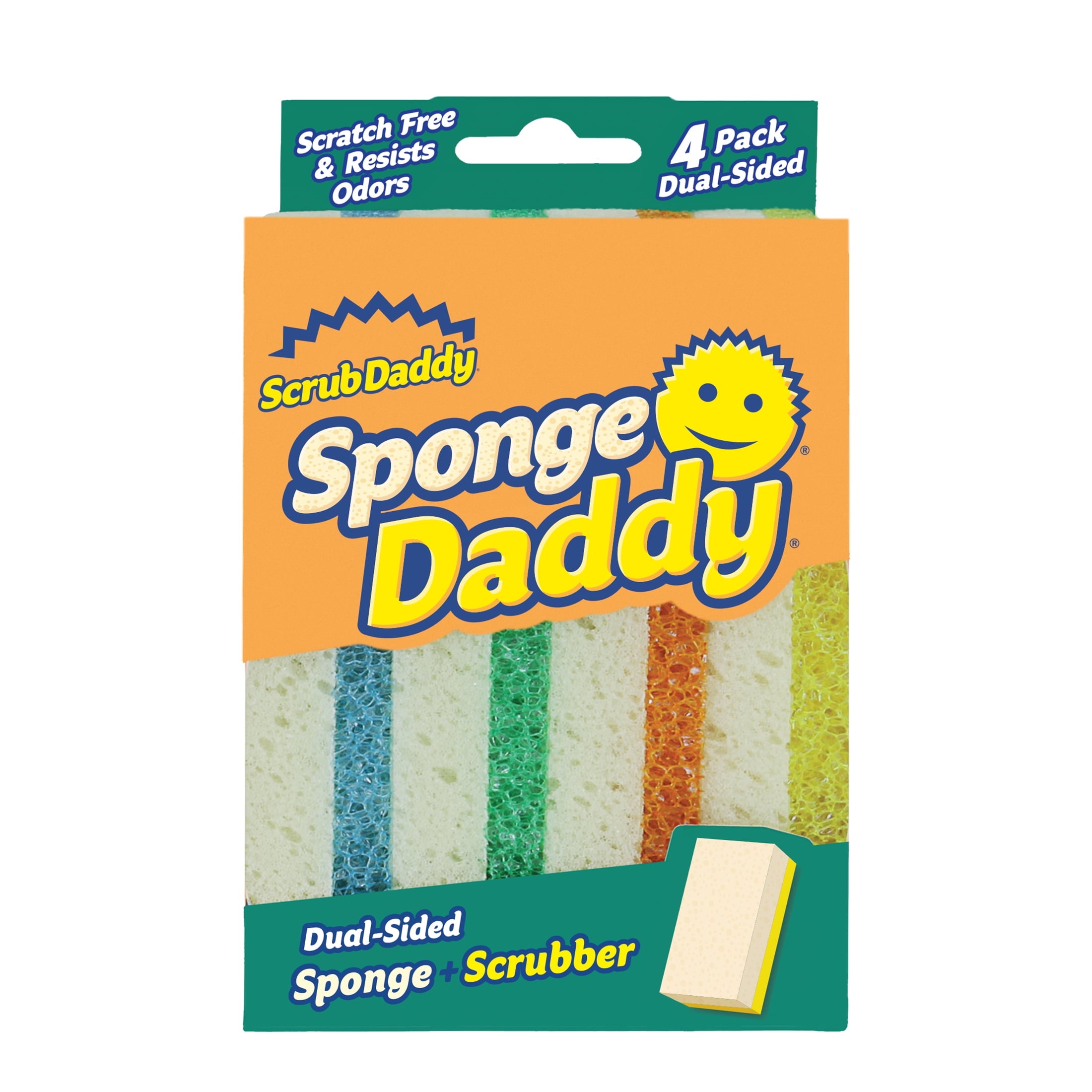 Sponge Daddy Non-Scratch Sponges, 4 Count