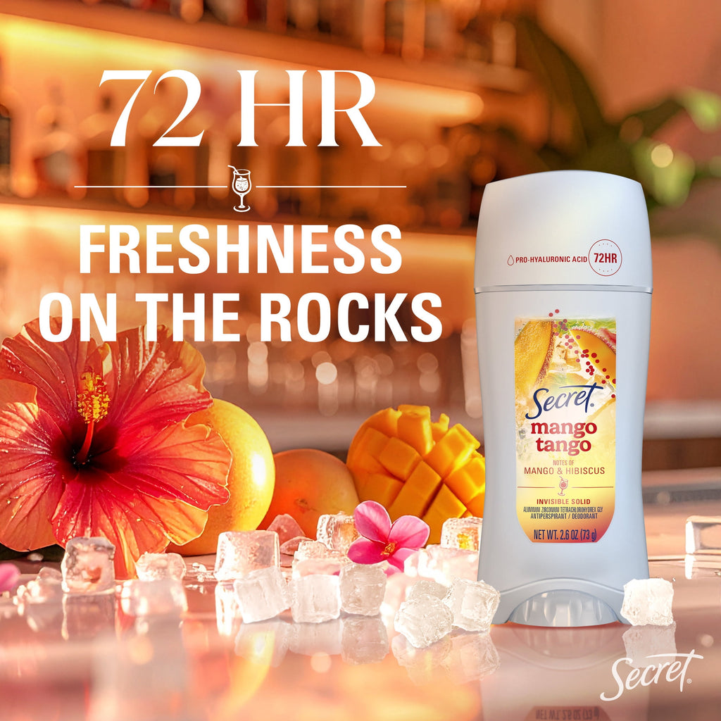 Fresh Invisible Solid Antiperspirant &amp; Deodorant for Women, Mango Tango, 2.6oz
