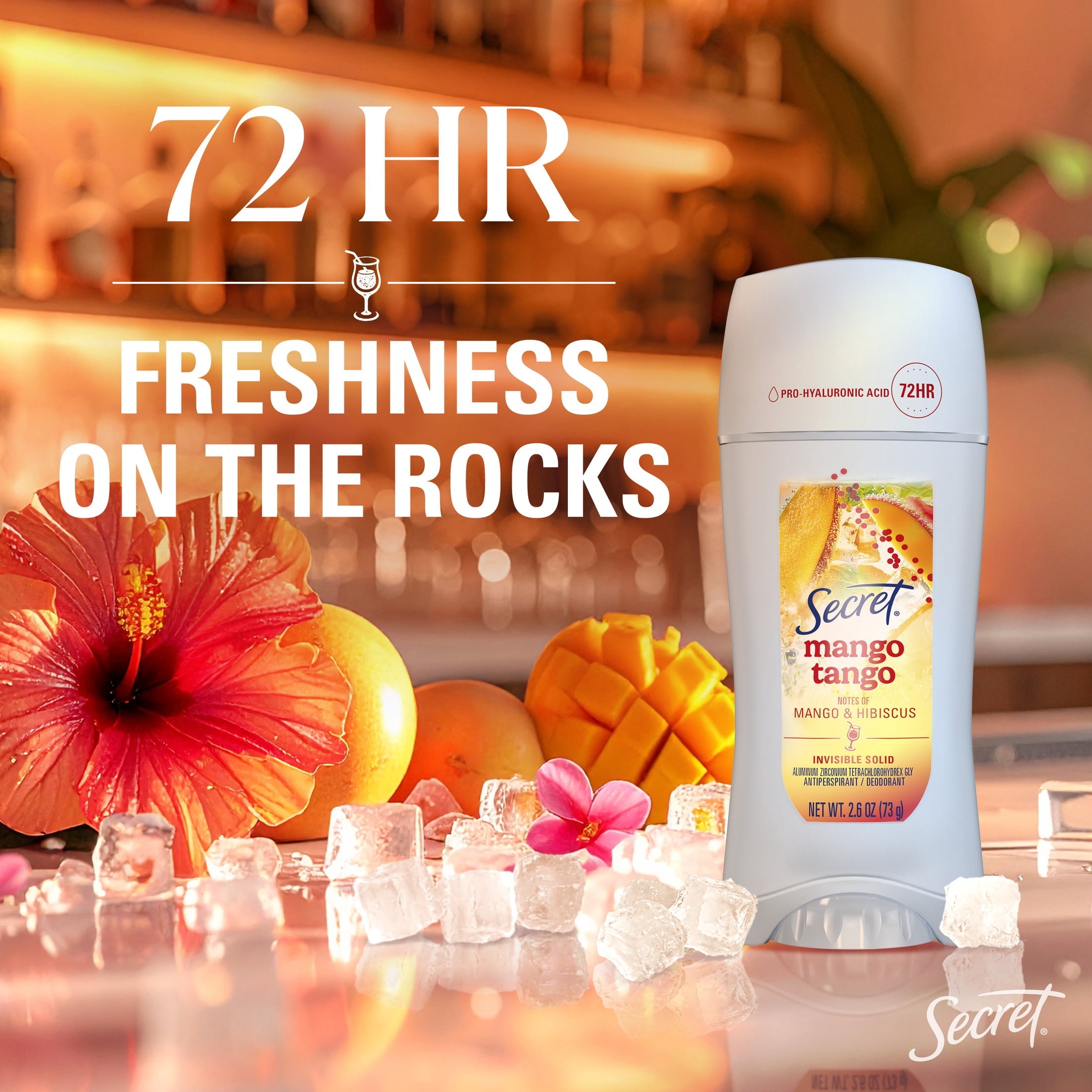 Fresh Invisible Solid Antiperspirant &amp; Deodorant for Women, Mango Tango, 2.6oz