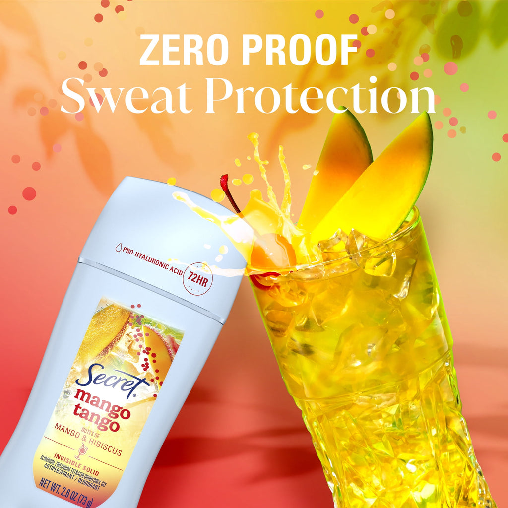Fresh Invisible Solid Antiperspirant &amp; Deodorant for Women, Mango Tango, 2.6oz