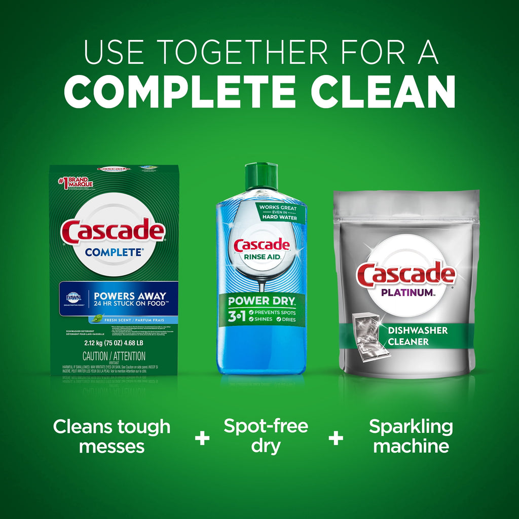 Complete Powder Dishwasher Detergent, Fresh Scent, 60 ounces