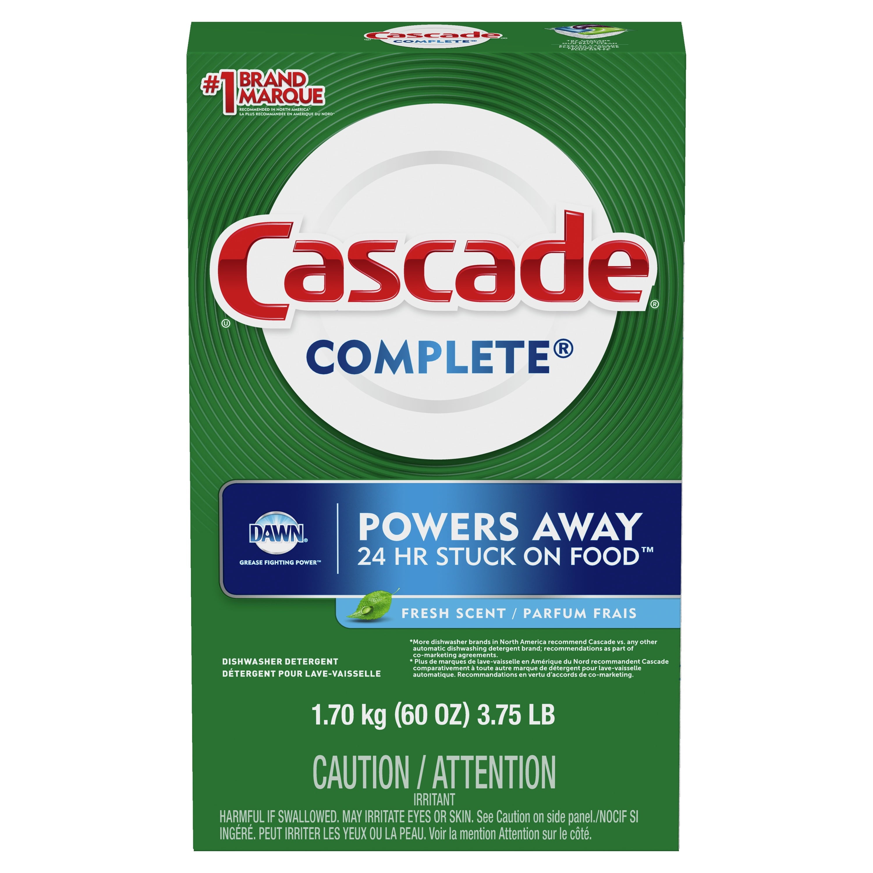Complete Powder Dishwasher Detergent, Fresh Scent, 60 ounces
