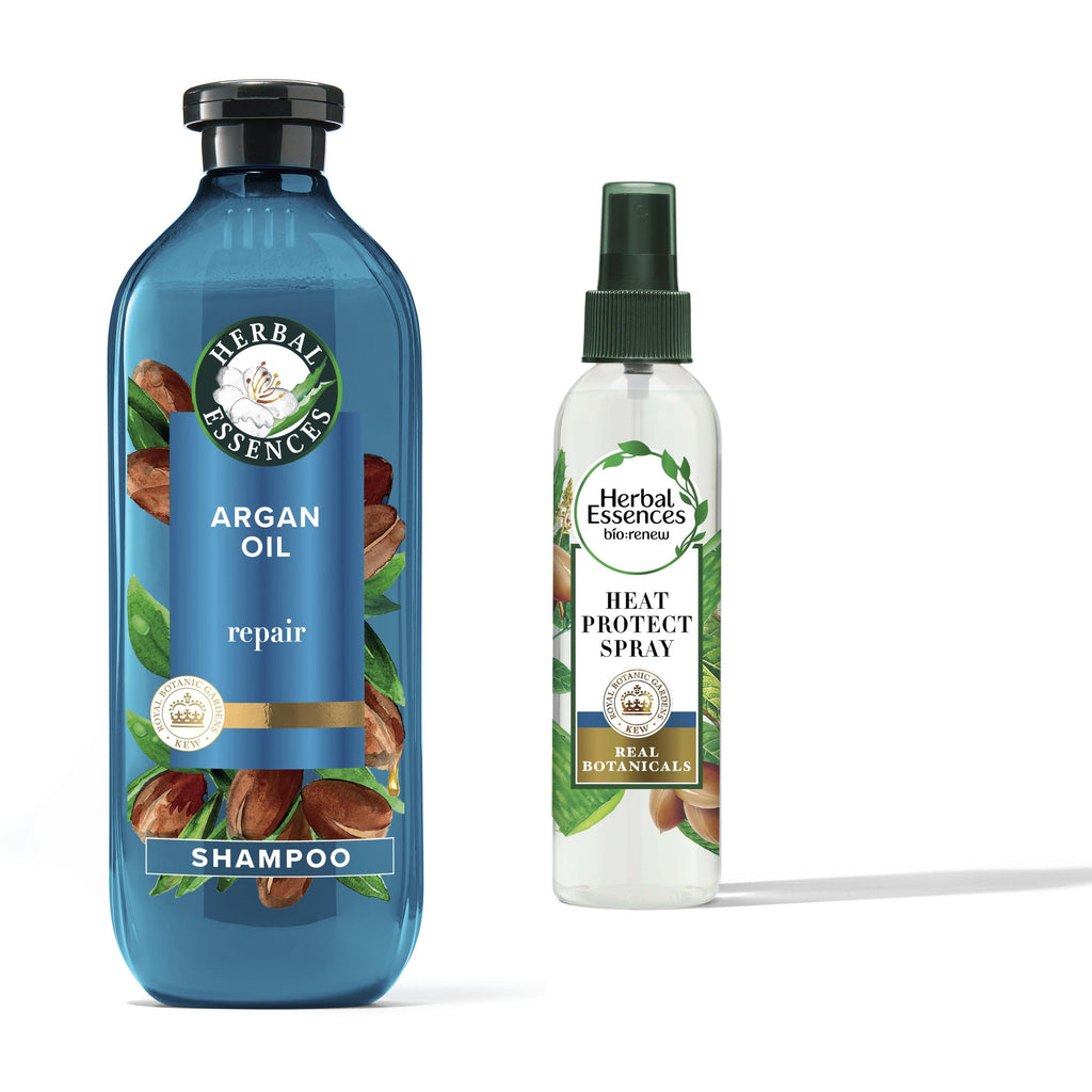 Argan Oil Paraben Free Shampoo &amp; Sulfate-Free Heat Protect Spray Set