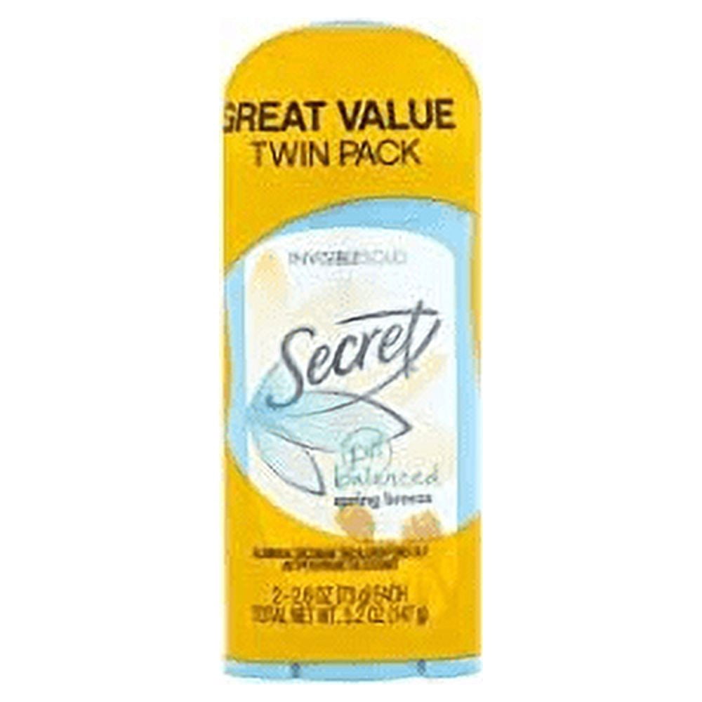 Invisible Solid Antiperspirant &amp; Deodorant, Twin Pack, Spring Breeze 2.6 oz Pack of 6