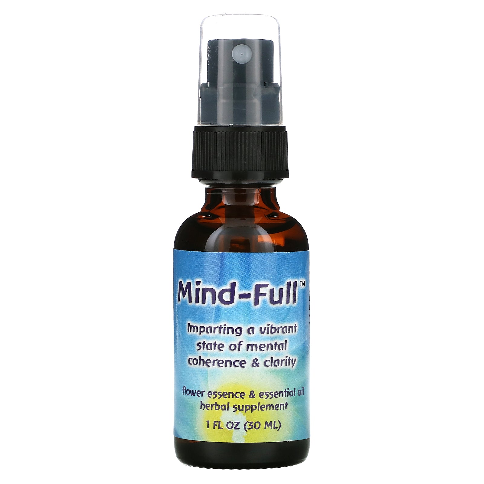Flower Essence Services Mind-Full, Flower Essence &amp; Essential Oil, 1 fl oz (30 ml)