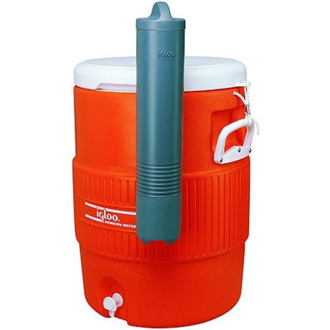 10 gal Beverage Cooler with Adhesive Remover, Orange