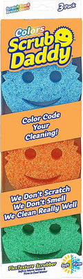 Scratch Free Color Sponge with Flex Texture, Pack3