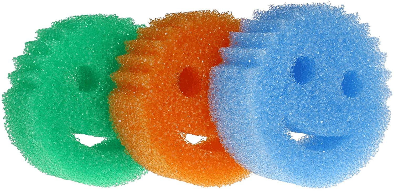 Scratch Free Color Sponge with Flex Texture, Pack3