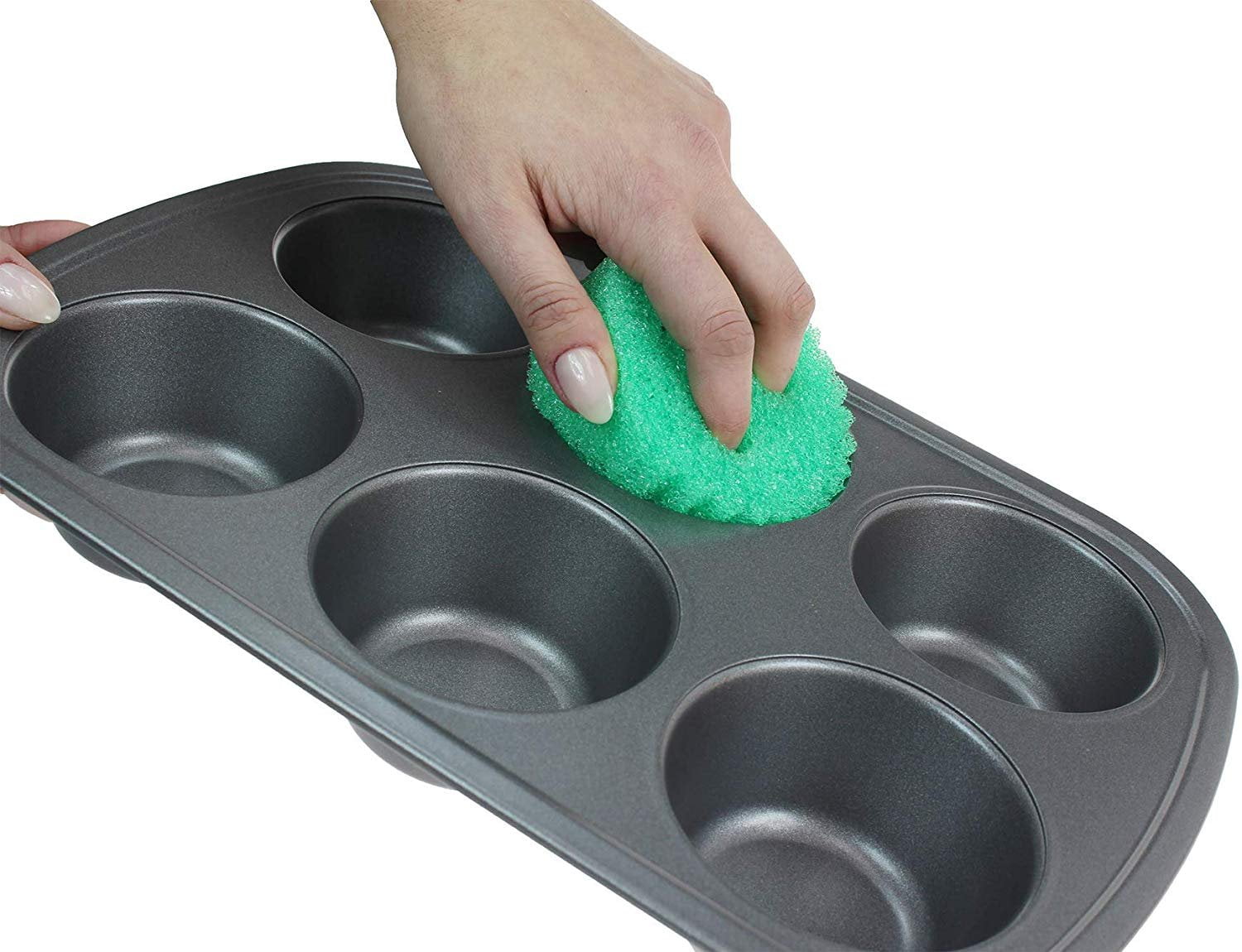 Scratch Free Color Sponge with Flex Texture, Pack3