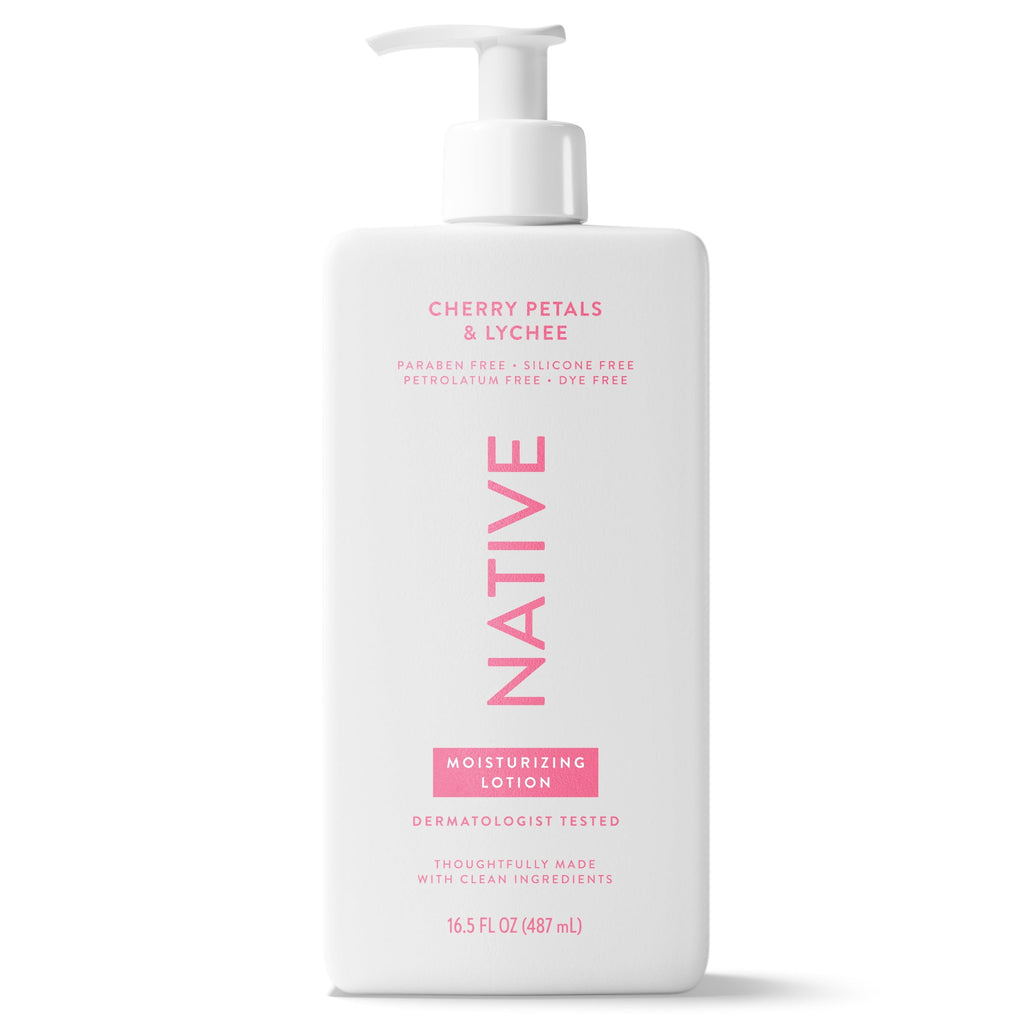 Moisturizing Body Lotion, Cherry Petals &amp; Lychee, Daily Dermatologist Tested for Sensitive Skin, for Women &amp; Men, 16.5 fl oz