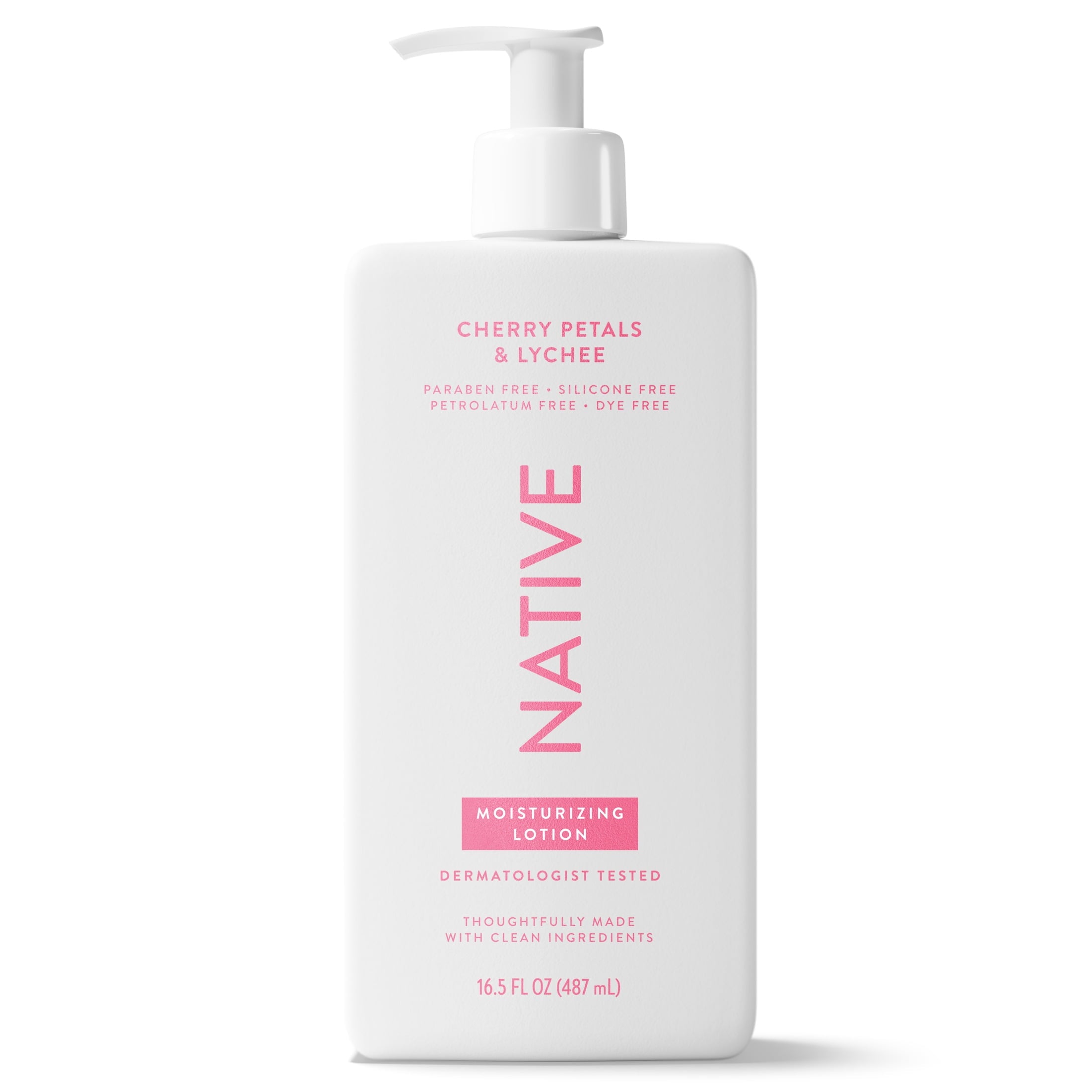 Moisturizing Body Lotion, Cherry Petals &amp; Lychee, Daily Dermatologist Tested for Sensitive Skin, for Women &amp; Men, 16.5 fl oz