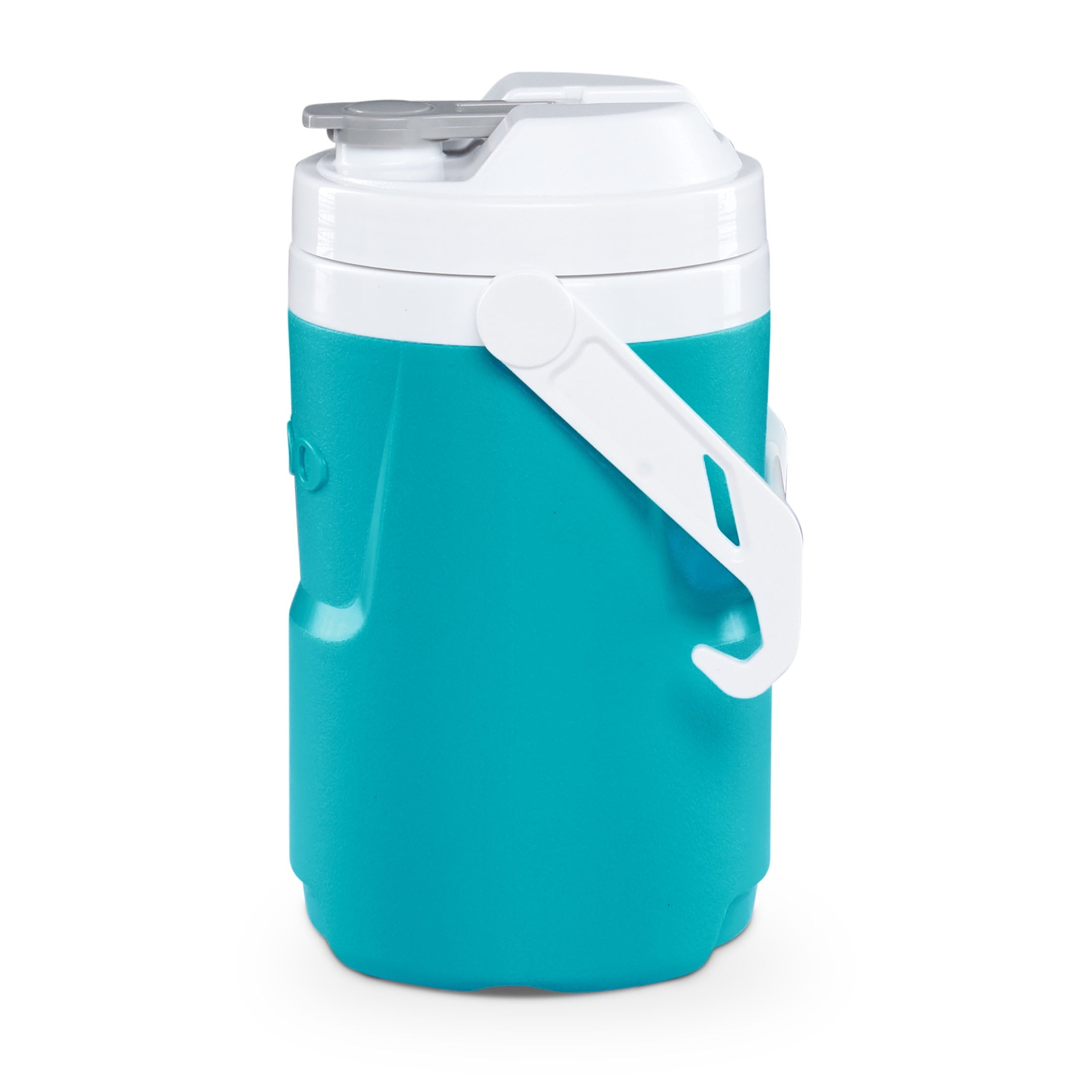 1/2 Gallon Sports Beverage Plastic Jug with Hooks, Aqua