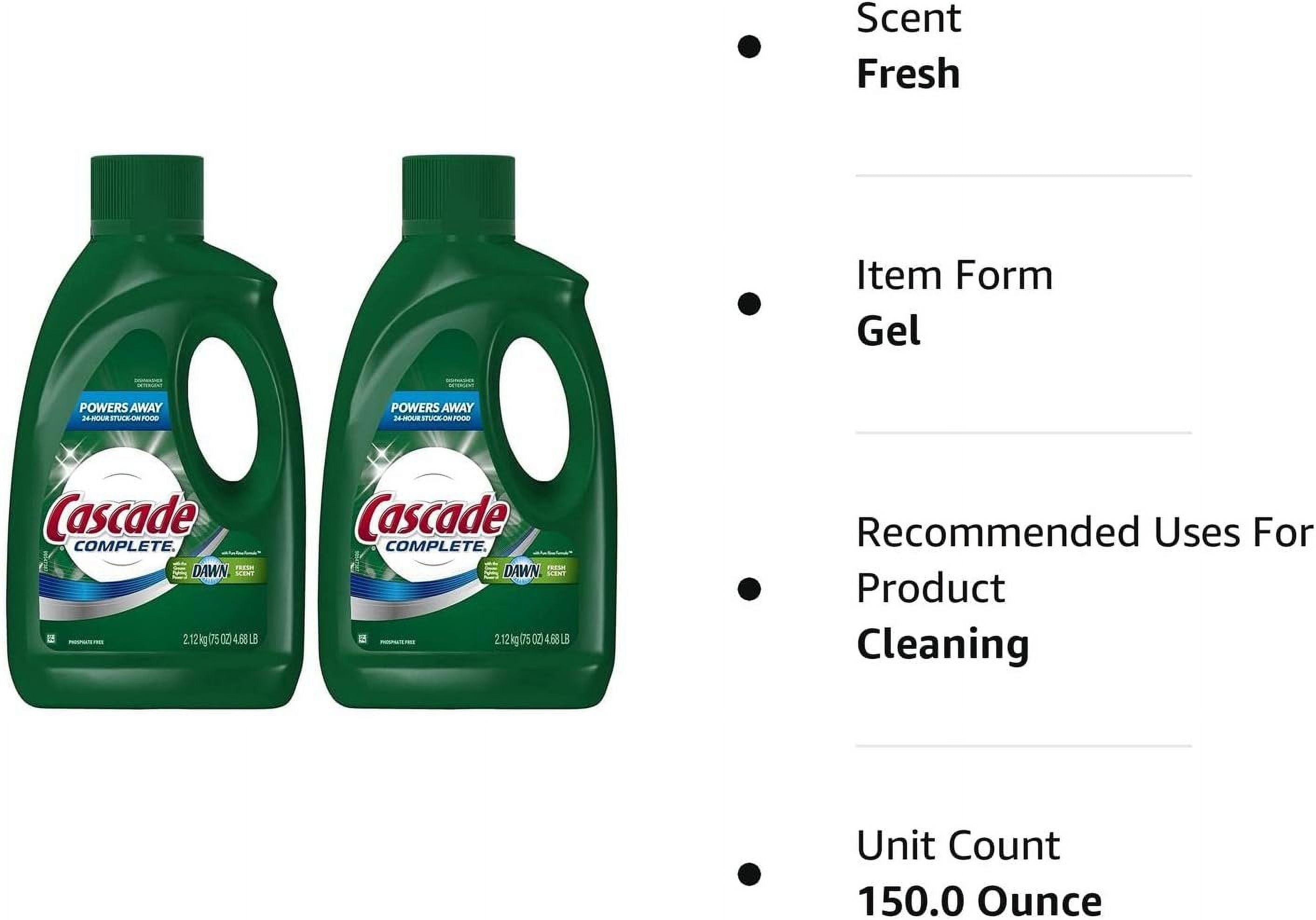 Complete Gel All-in-1 Dishwasher Detergent - 75 oz - Fresh - 2 pk