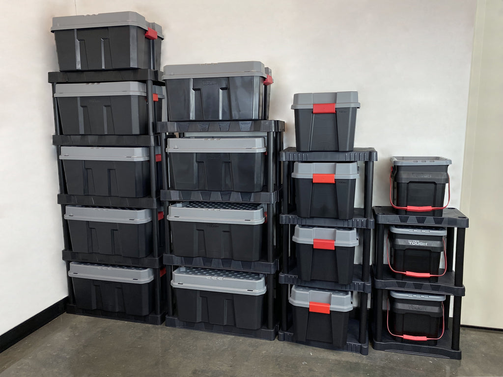 5 Gallon Heavy Duty Plastic Material Bucket Tote, Black, Adult