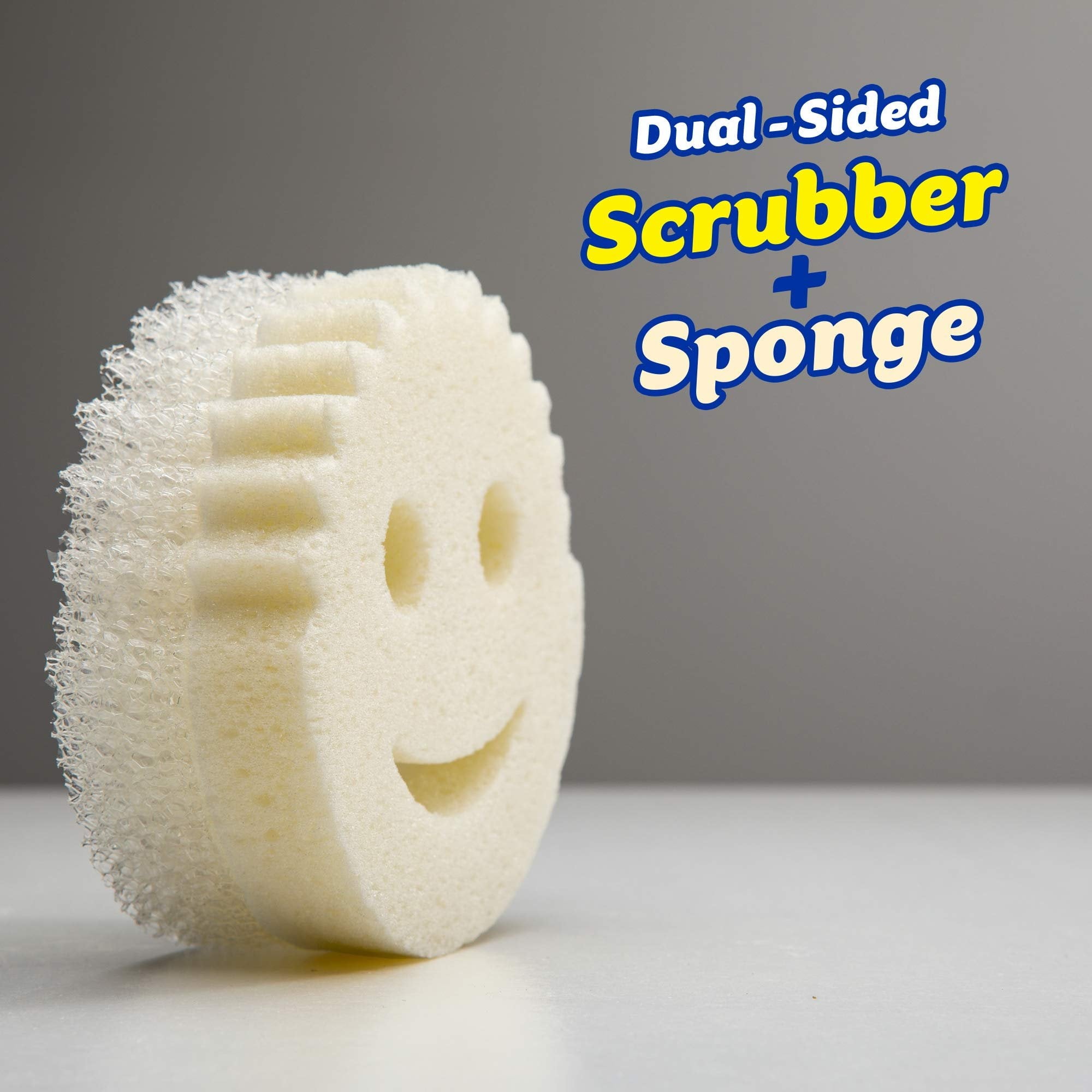 Scrub Mommy Dual-Sided Sponge - Dye Free, Scratch-Free, Odor Resistant - 2 Pack