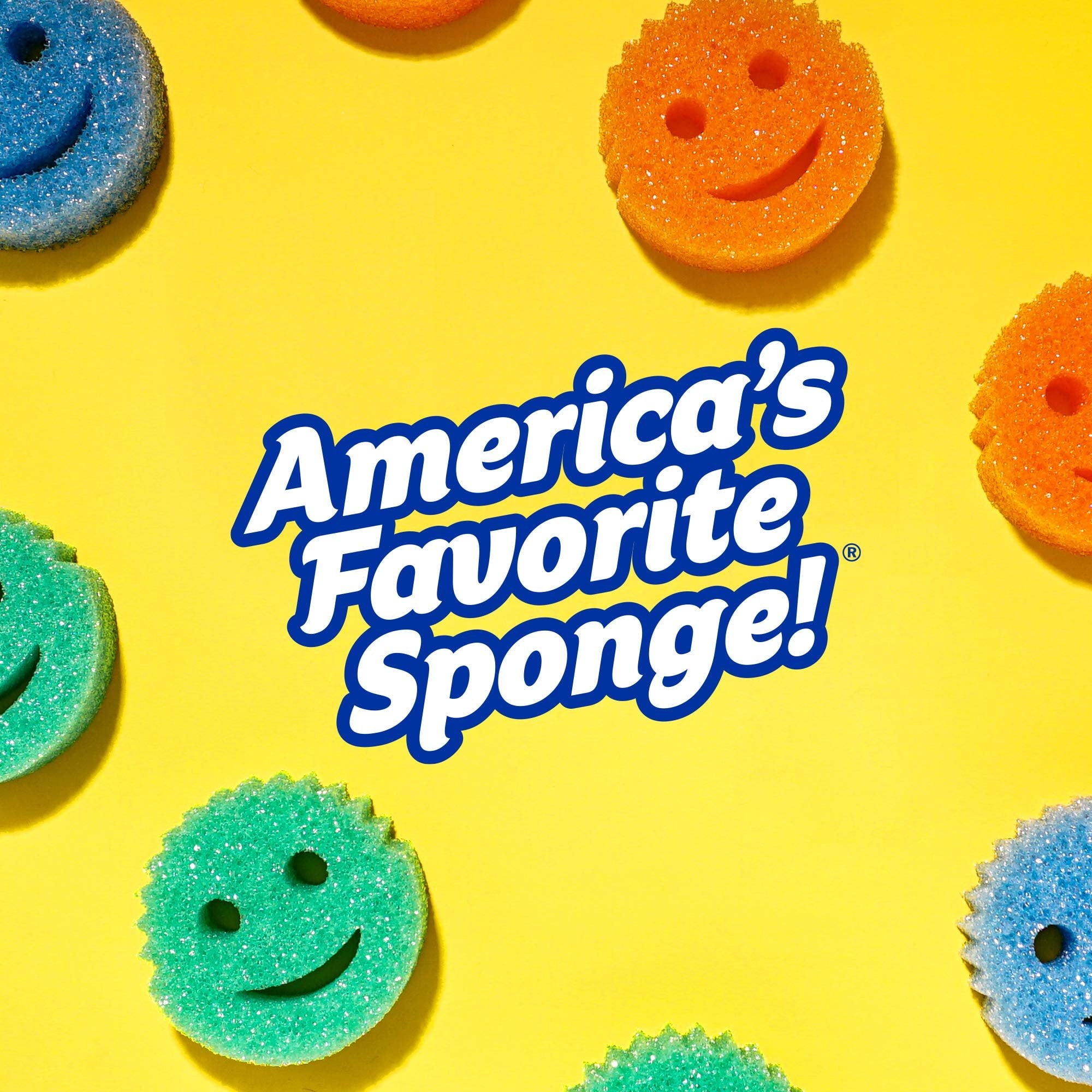 Scrub Mommy Dual-Sided Sponge - Dye Free, Scratch-Free, Odor Resistant - 2 Pack