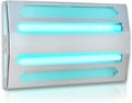 An indoor wall-mounted ultraviolet fly trap, used for catching flies, moths, mosquitoes and other flying insects.