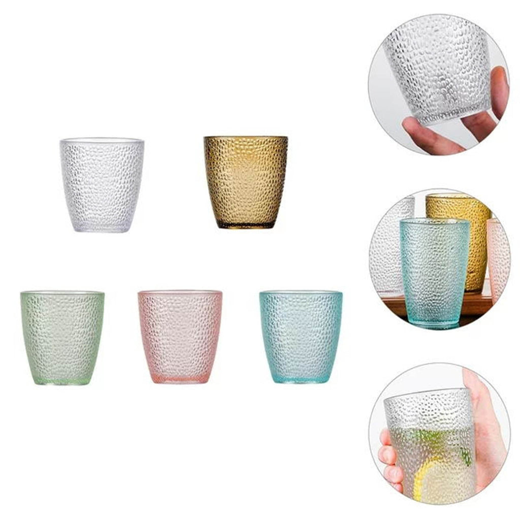 9 Oz Unbreakable Drinking Glasses Acrylic Glasses Drinkware BPA Free Hard Plastic Cups Kitchen Water Glasses Drinking