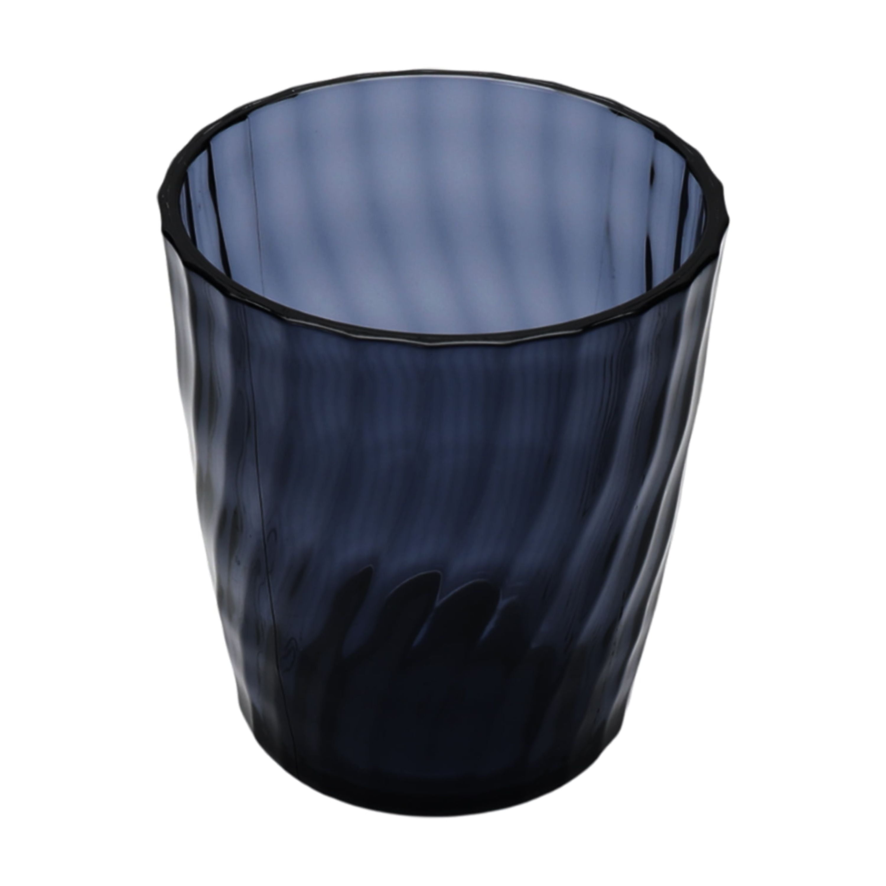 14-Ounce Acrylic Short Embossed Swirl Texture Tumbler, Blue