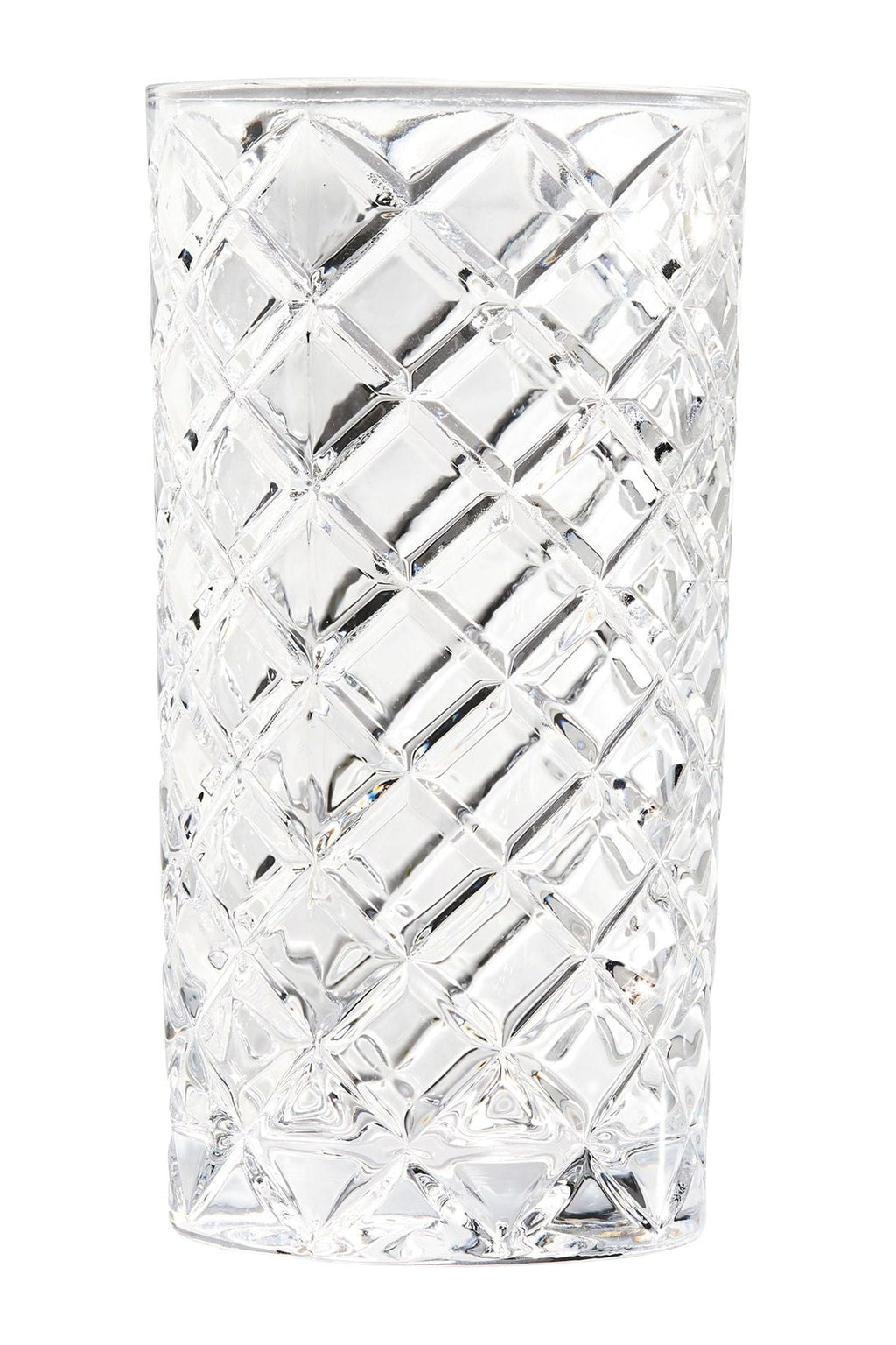 Better Homes &amp; Gardens Diamond Cut Tumbler Clear Drinking Glass, 8 Pack