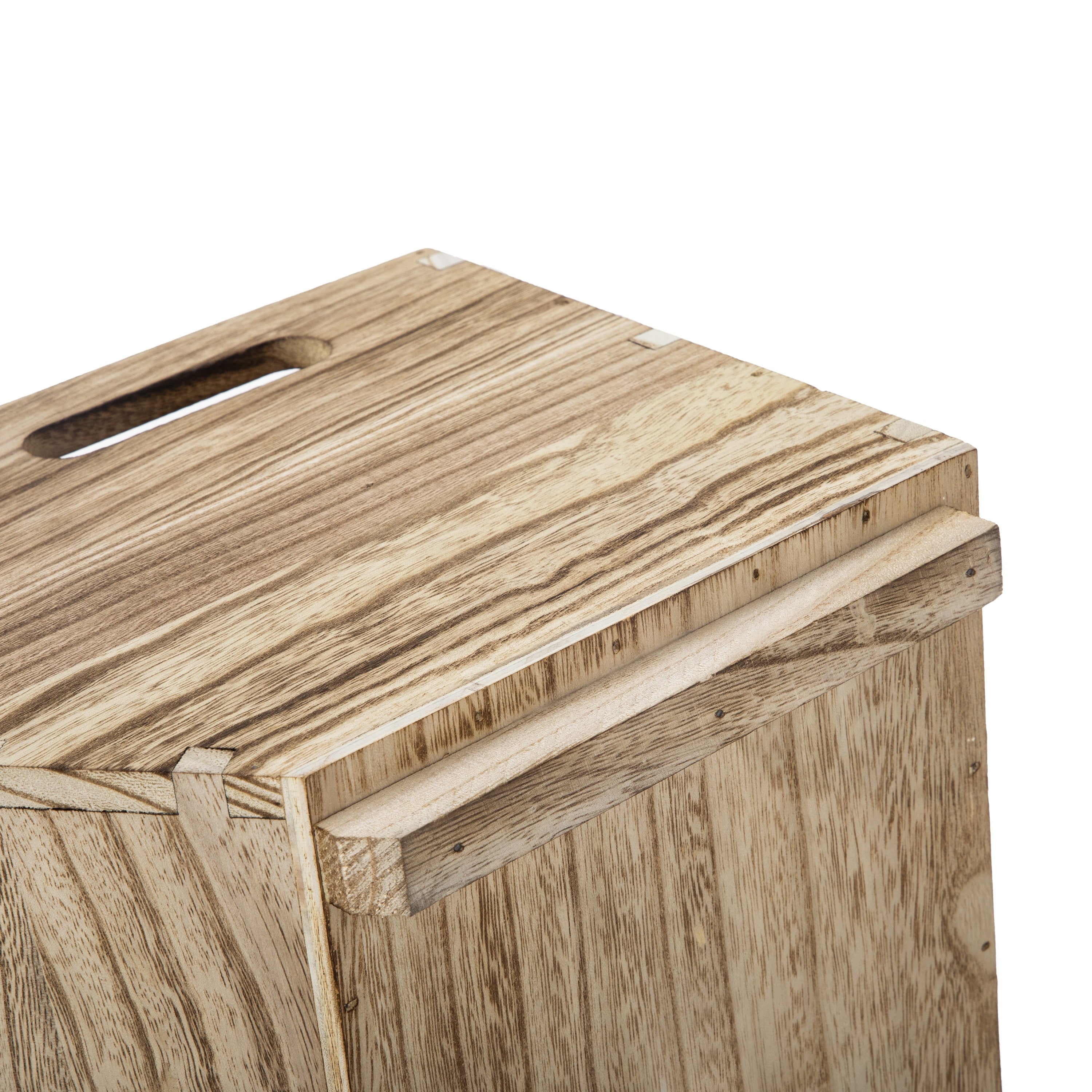 Better Homes &amp; Gardens 2-Piece Set Natural Wood Stacking Open Front Decorative Storage Bins, 11 in x 16.5 in x 10 in
