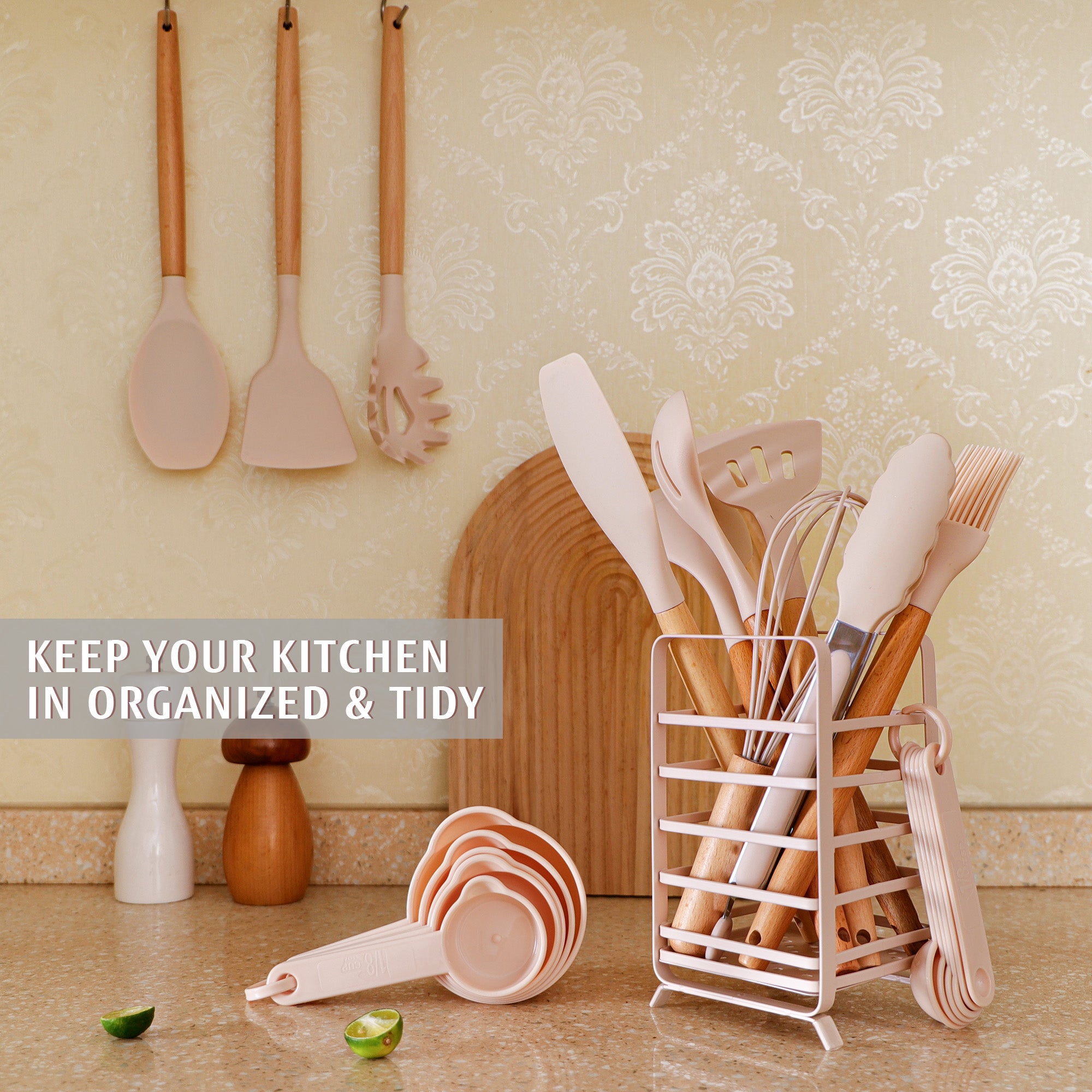 32 PCS Silicone Cooking Utensils Set, 446°F for Nonstick Cookware