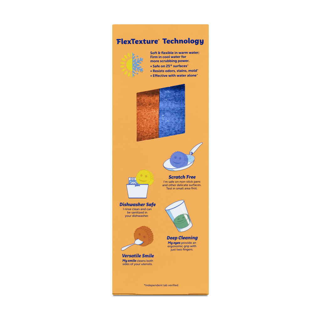 Colors Non-Scratch Cleaning Sponges, 4 Count
