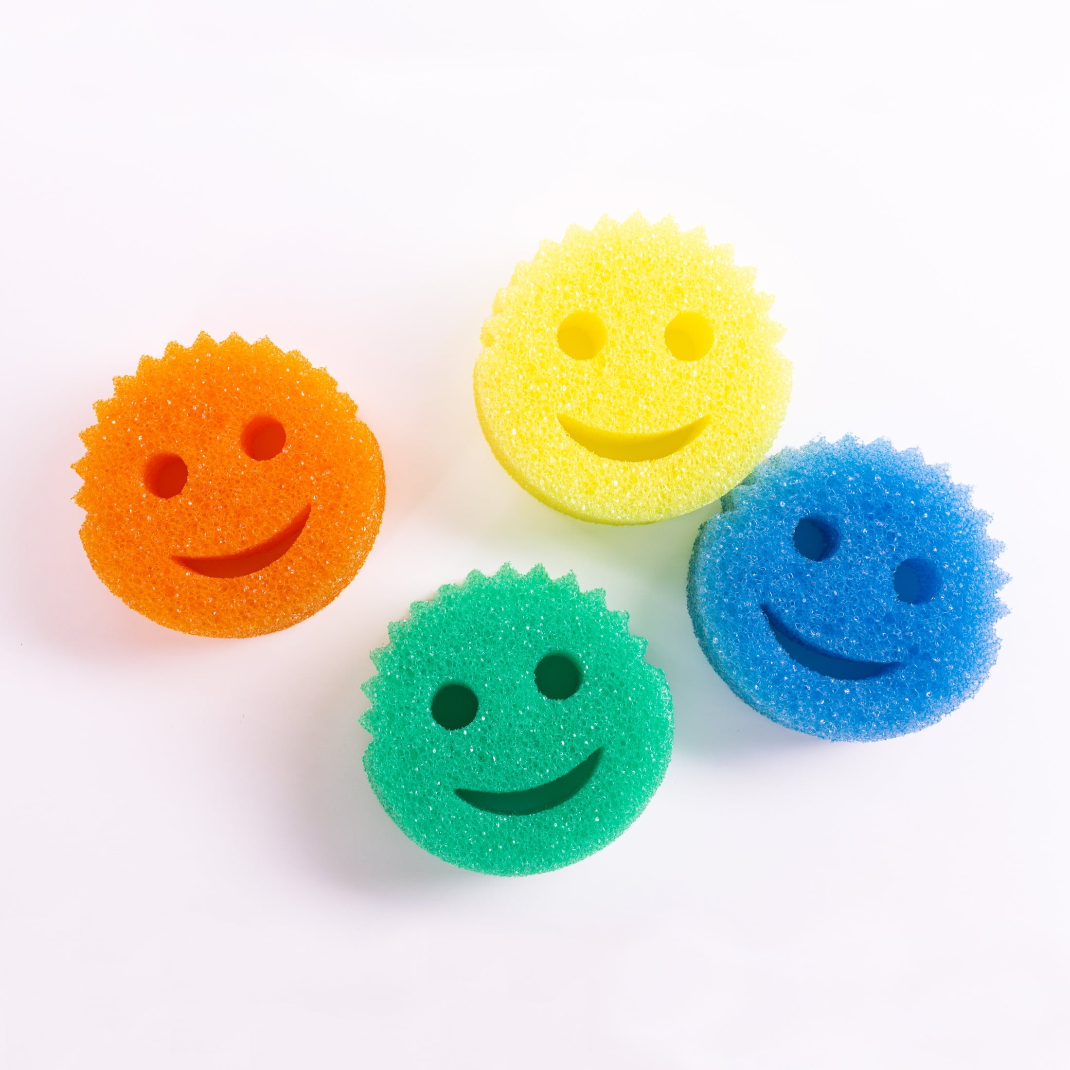 Colors Non-Scratch Cleaning Sponges, 4 Count