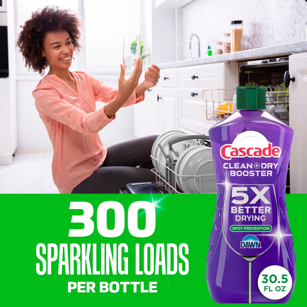 Rinse Aid Clean &amp; Dry Booster, 30.5oz