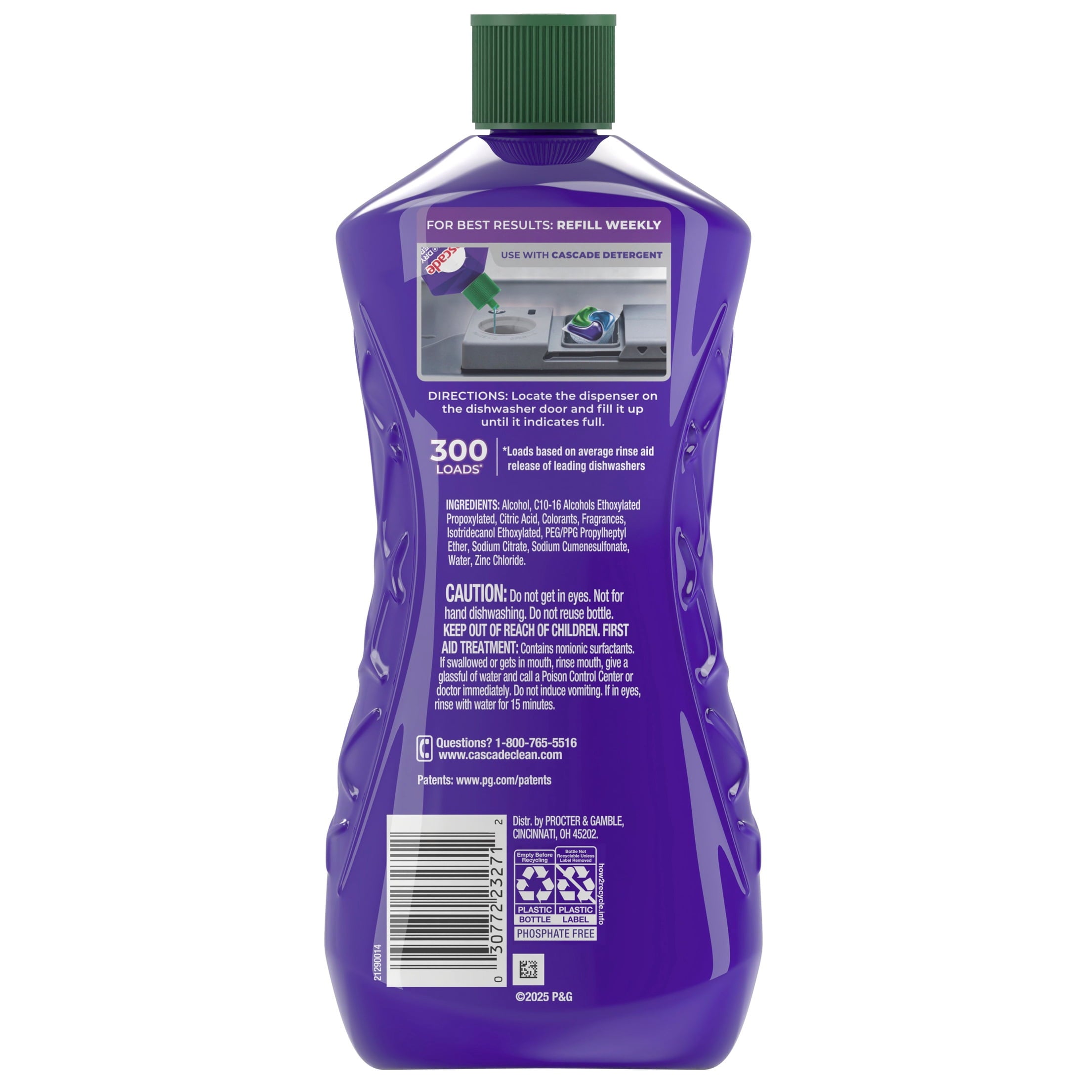 Rinse Aid Clean &amp; Dry Booster, 30.5oz