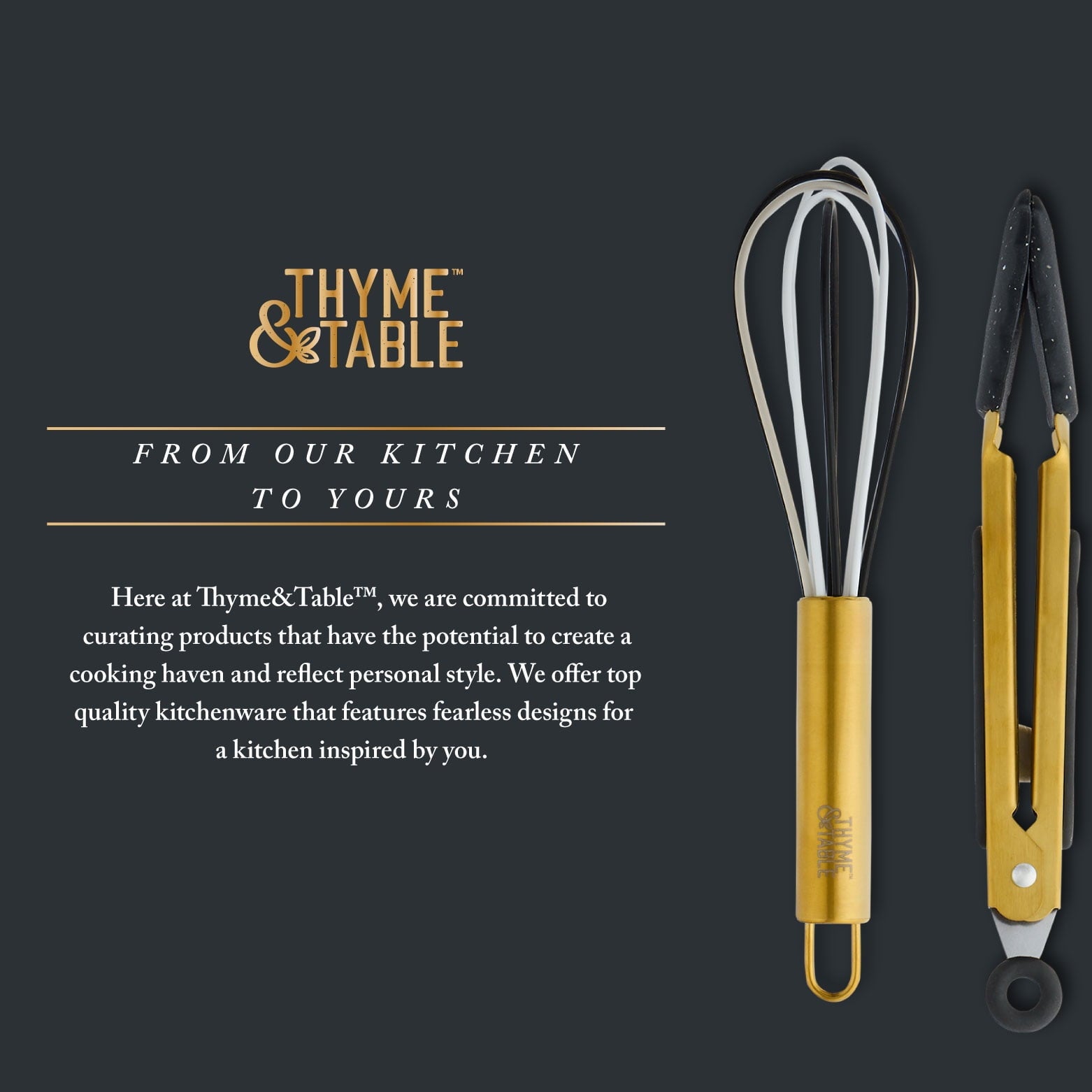 Thyme &amp; Table 5-Piece Silicone Mini Kitchen Utensil Set