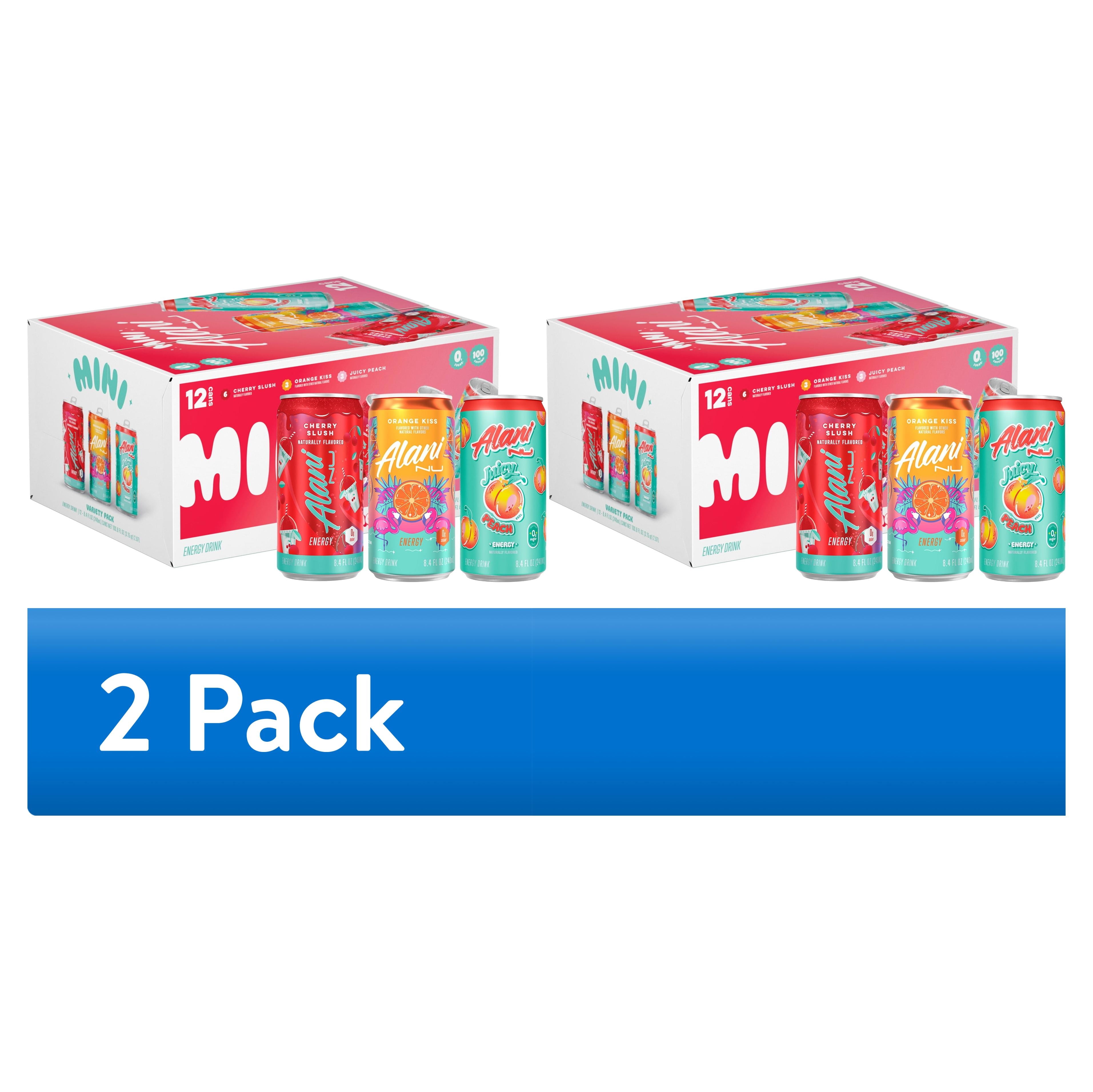 Mini Variety Pack Cherry Slush, Juicy Peach, Orange Kiss, 8.4 fl oz, pack of 12