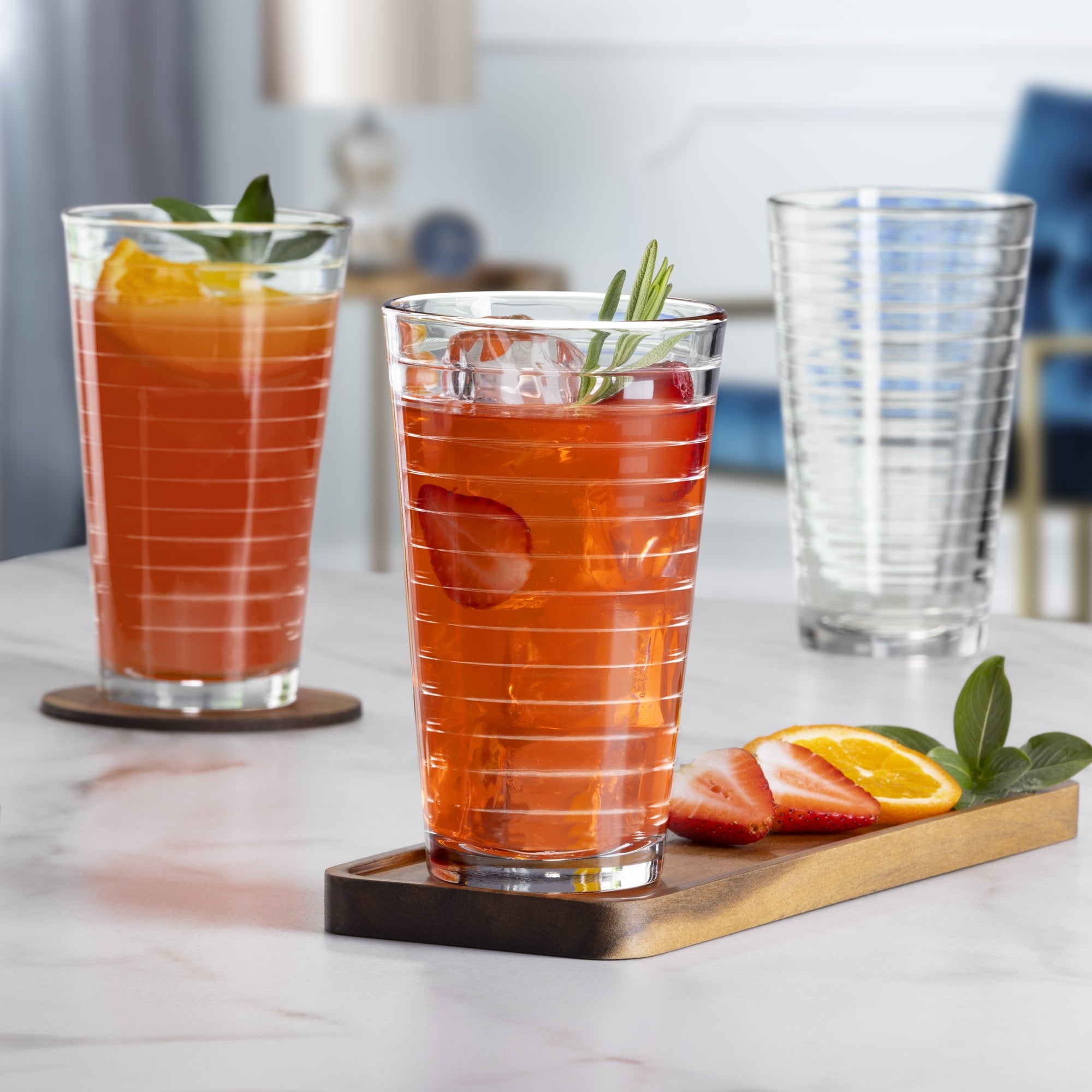 Gallant Glass Drinkware Set, 16.2 oz, 8-Piece
