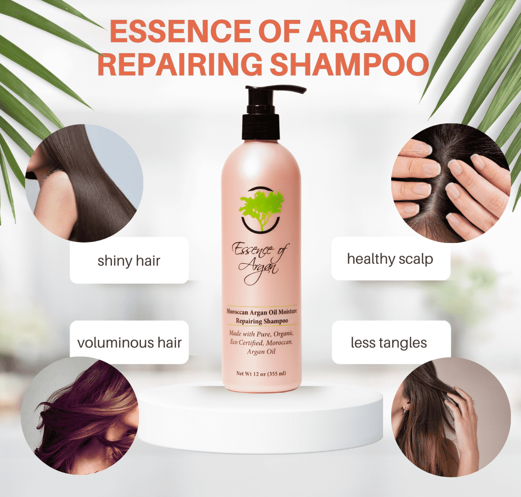 Of Argan Shampoo - Organic Argan Oil, Volume, Nourish, Restore - 355ml