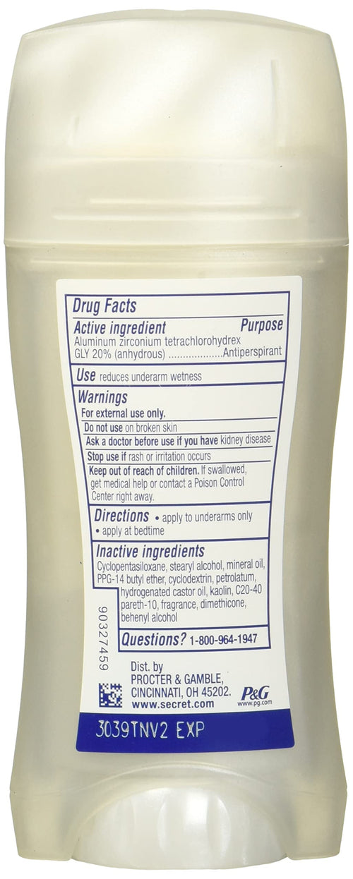 Antiperspirant And Deodorant For Women, Clinical Strength Invisible Solid, Clean Lavender Scent, 2.6 Oz