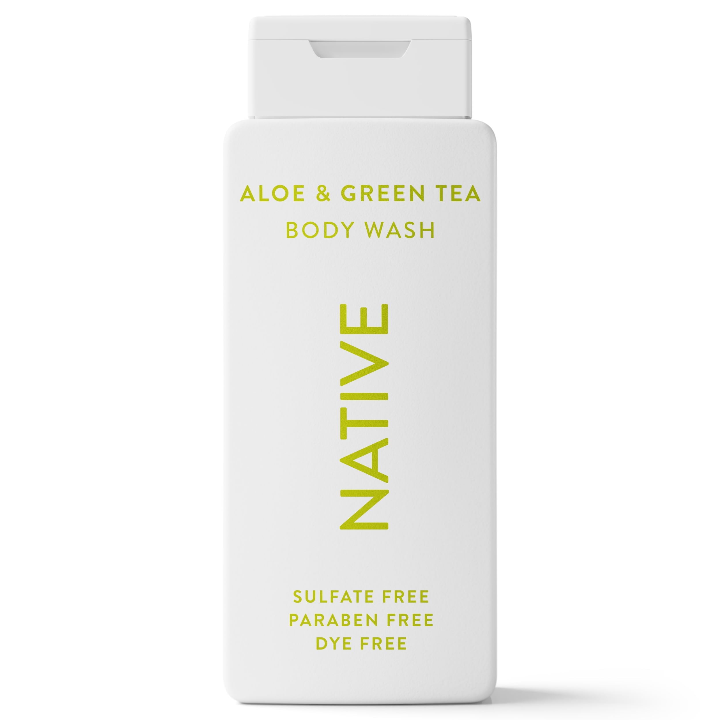 Body Wash, Aloe &amp; Green Tea, Sulfate Free, Naturally Derived Ingredients, 24hr Freshness, for Women &amp; Men, 18 fl oz