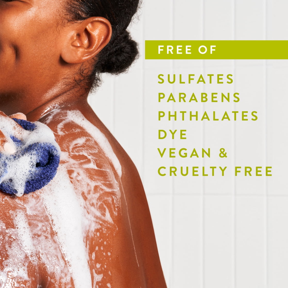 Body Wash, Aloe &amp; Green Tea, Sulfate Free, Naturally Derived Ingredients, 24hr Freshness, for Women &amp; Men, 18 fl oz
