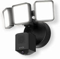Floodlight Camera Pro, 3000 Lumen LEDs, 180° Wide View, 2k HD Outdoor Wi-Fi Floodlight Home Security Camera - Black