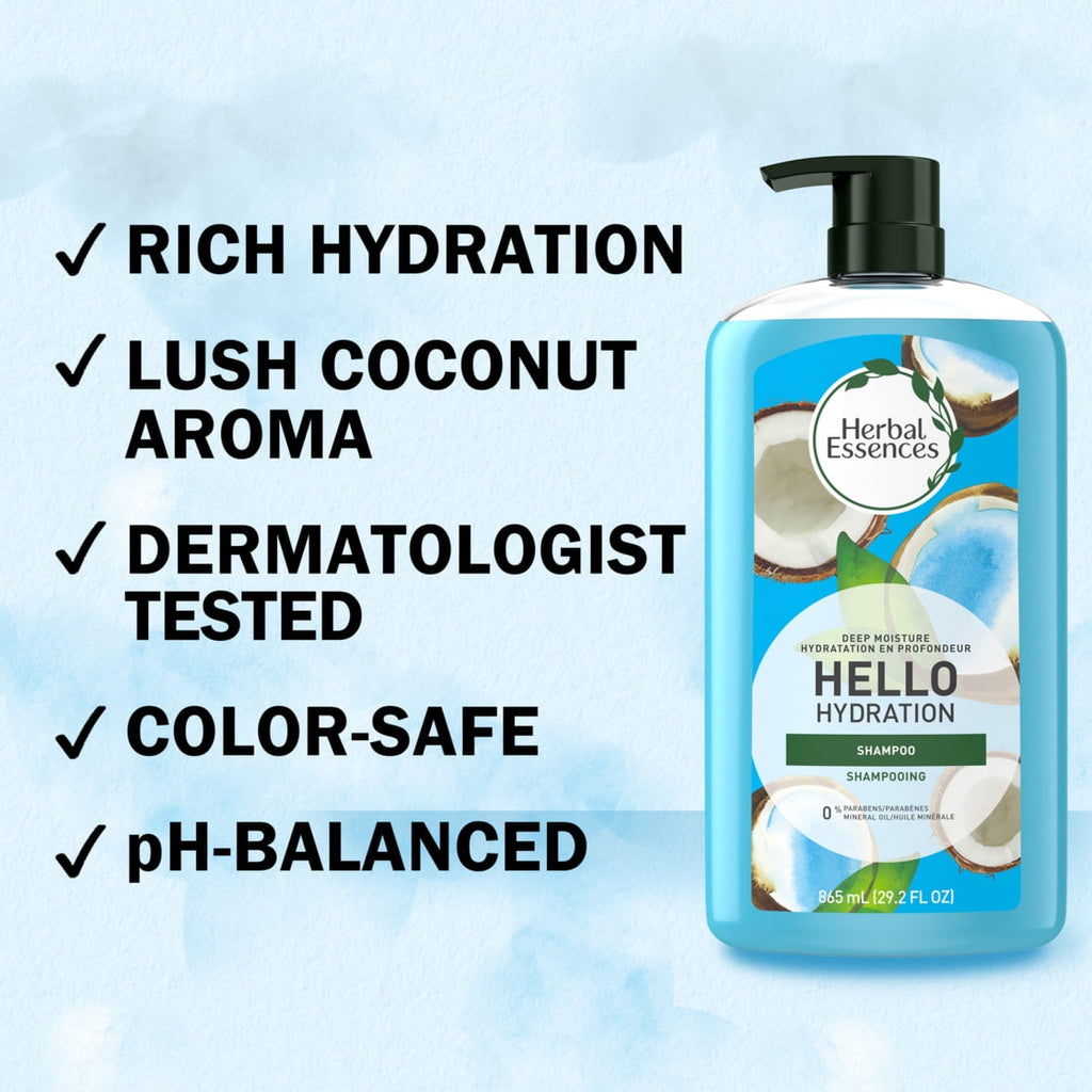 Herbal Hydration Deep Moisture Daily Shampoo with Coconut, 29.2 fl oz