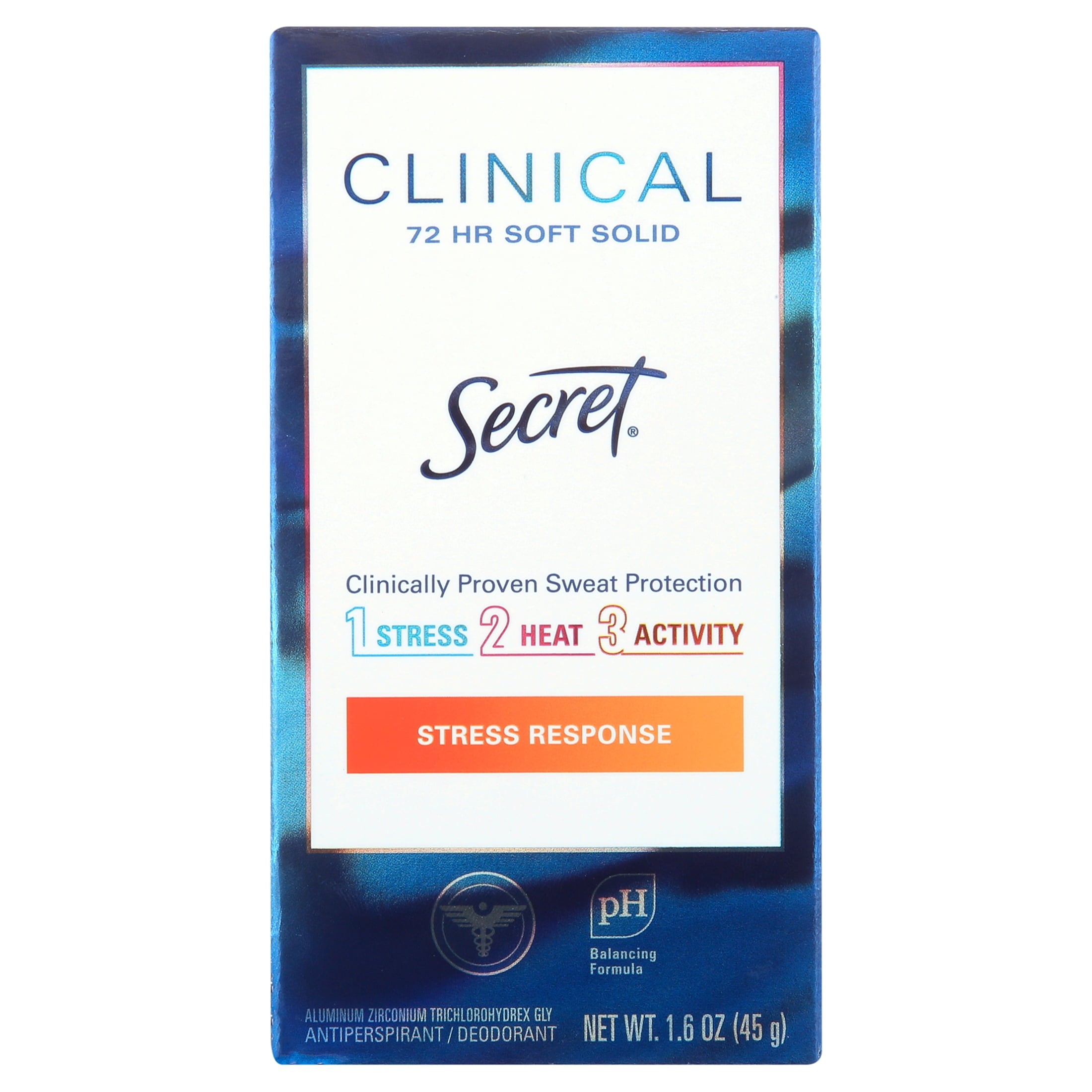 Clinical Strength Soft Solid Female Antiperspirant and Deodorant, Stress Response, 1.6 oz