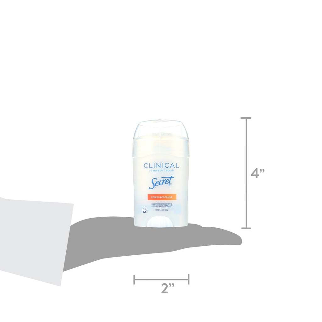 Clinical Strength Soft Solid Female Antiperspirant and Deodorant, Stress Response, 1.6 oz