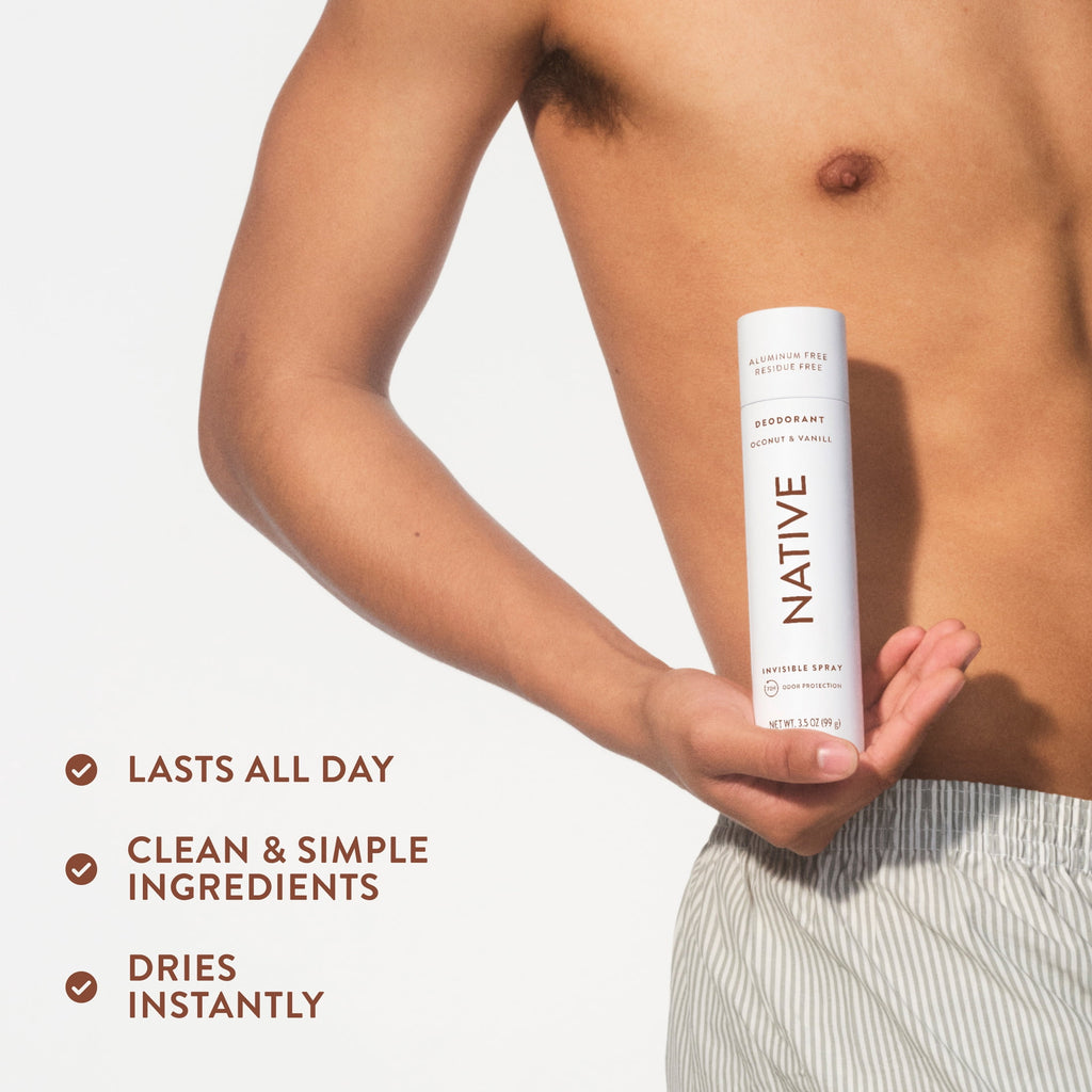 Deodorant &amp; Body Spray, Aluminum Free, Coconut &amp; Vanilla, for Women and Men, 3.5 oz