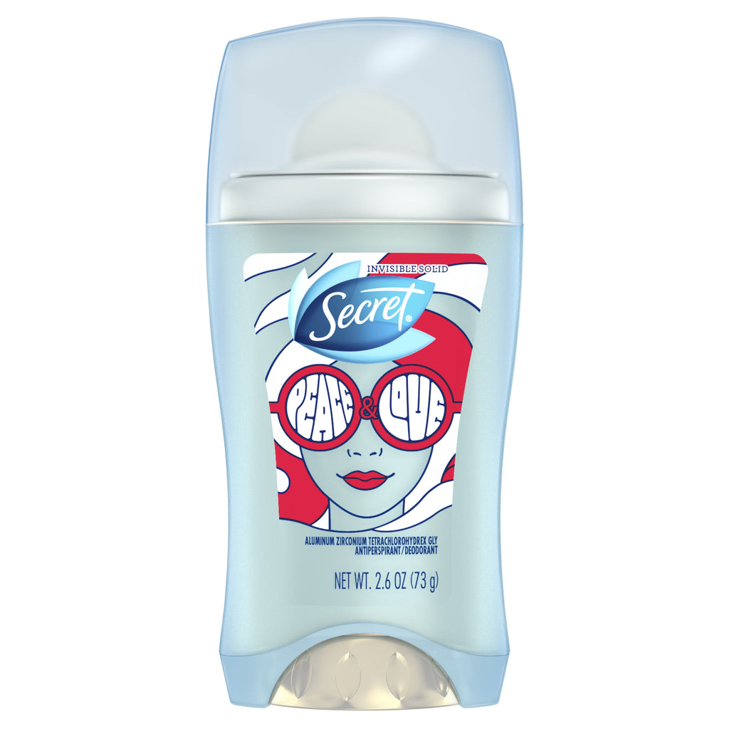Invisible Solid Antiperspirant &amp; Deodorant, Peace &amp; Love, 2.6 oz